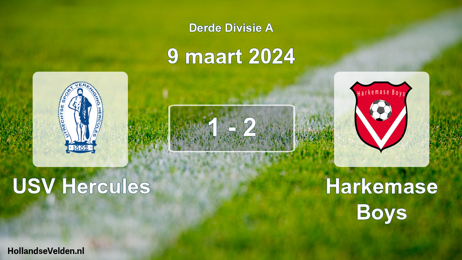 Total number of matches played: USV Hercules - Harkemase Boys 1 - 2 (9 March 2024)