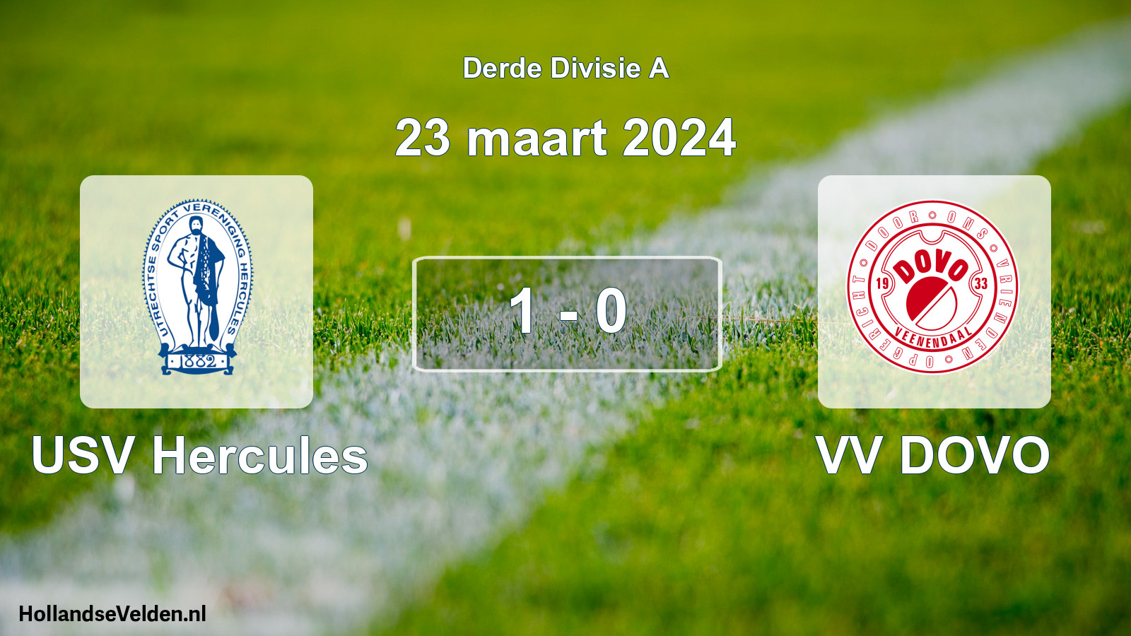 Total number of matches played: USV Hercules - VV DOVO 1 - 0 (23 March 2024)