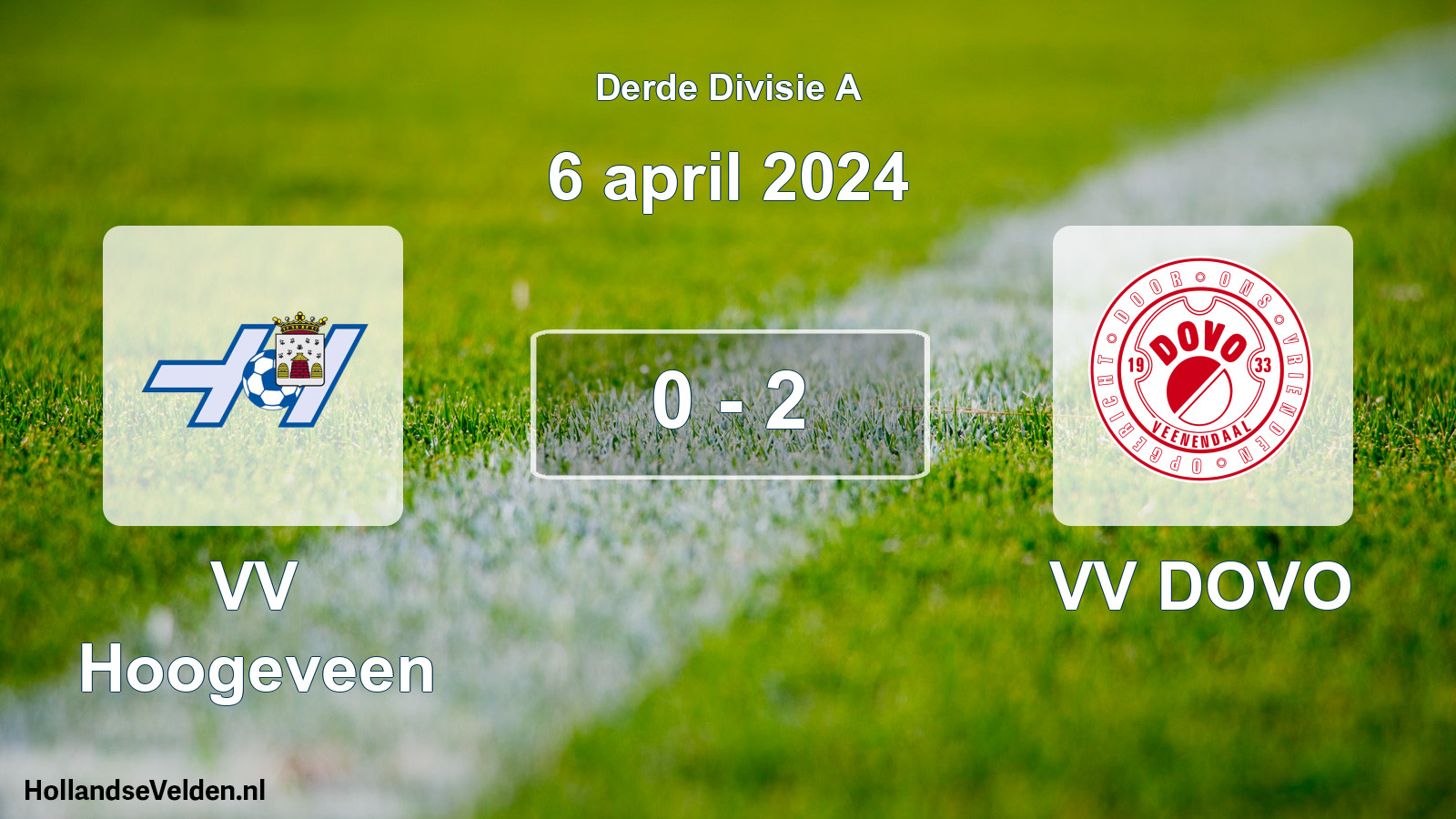 Total number of matches played: VV Hoogeveen - VV DOVO 0 - 2 (6 April 2024)