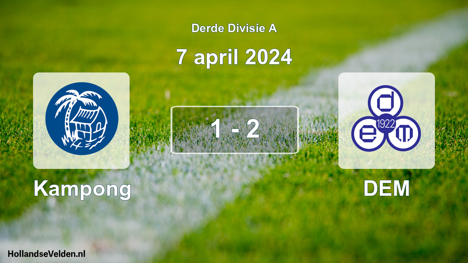 Total number of matches played: Kampong - DEM 1 - 2 (7 April 2024)
