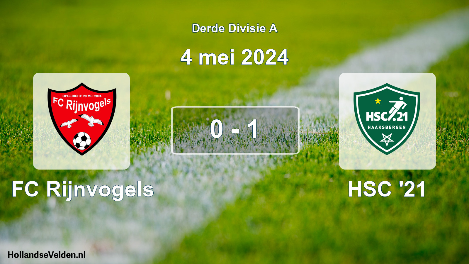 Total number of matches played: FC Rijnvogels - HSC '21 0 - 1 (4 May 2024)