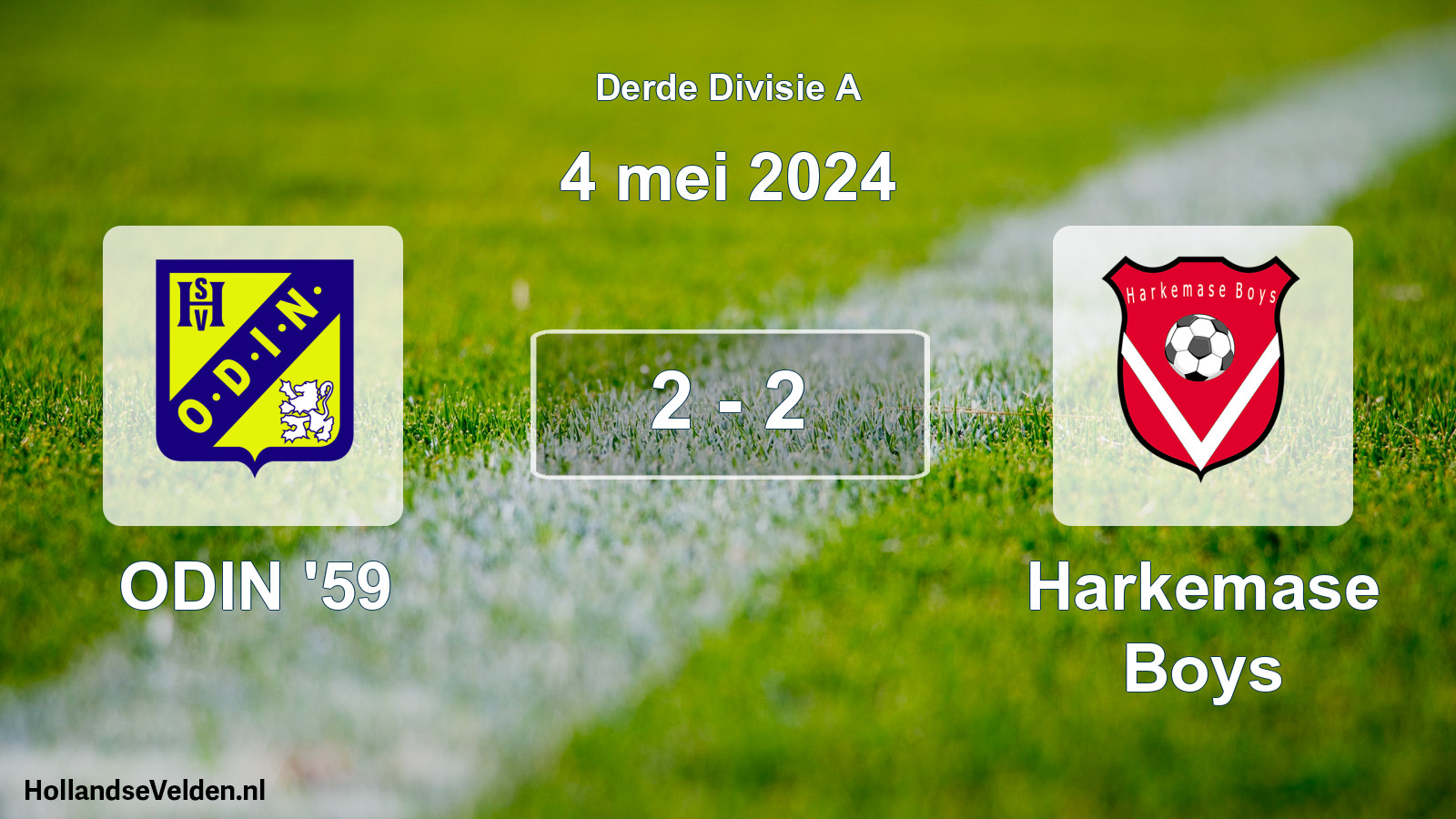 Total number of matches played: ODIN '59 - Harkemase Boys 2 - 2 (4 May 2024)