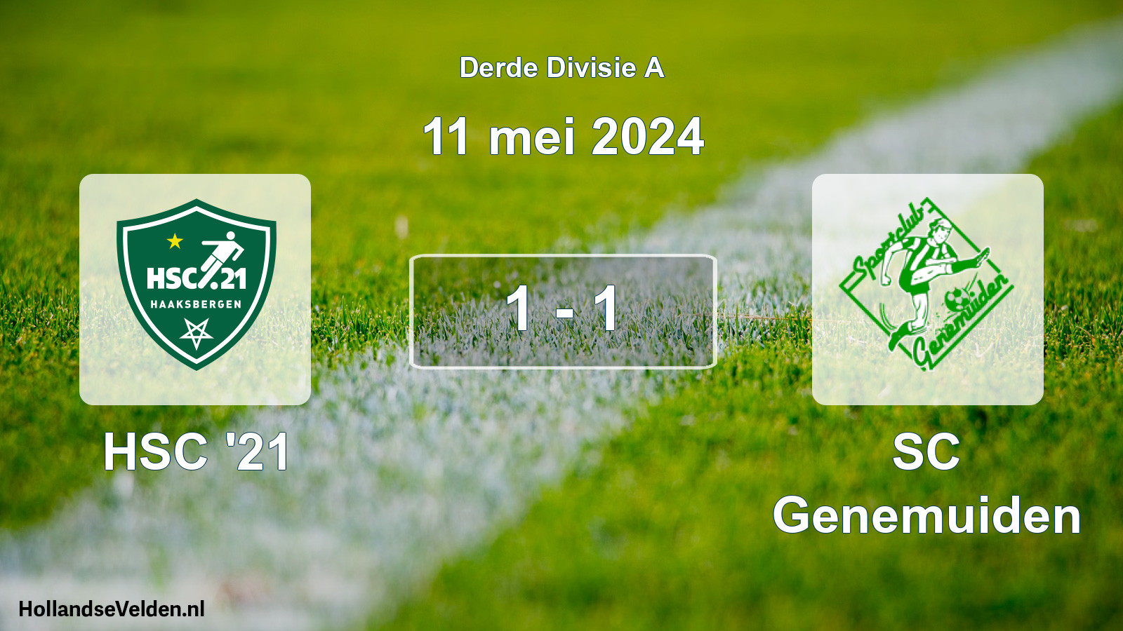 Total number of matches played: HSC '21 - SC Genemuiden 1 - 1 (11 May 2024)