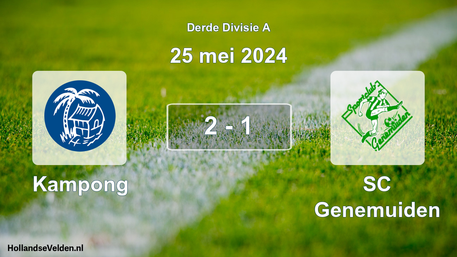 Total number of matches played: Kampong - SC Genemuiden 2 - 1 (25 May 2024)