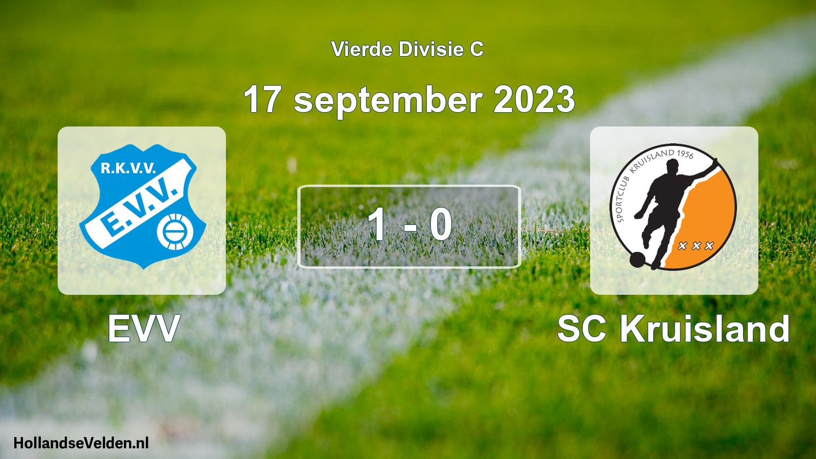 Total number of matches played: EVV - SC Kruisland 1 - 0 (17 September 2023)