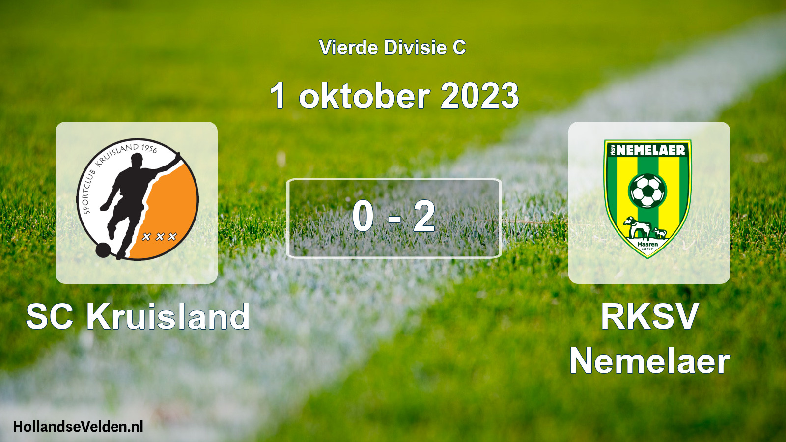 Total number of matches played: SC Kruisland - RKSV Nemelaer 0 - 2 (1 October 2023)