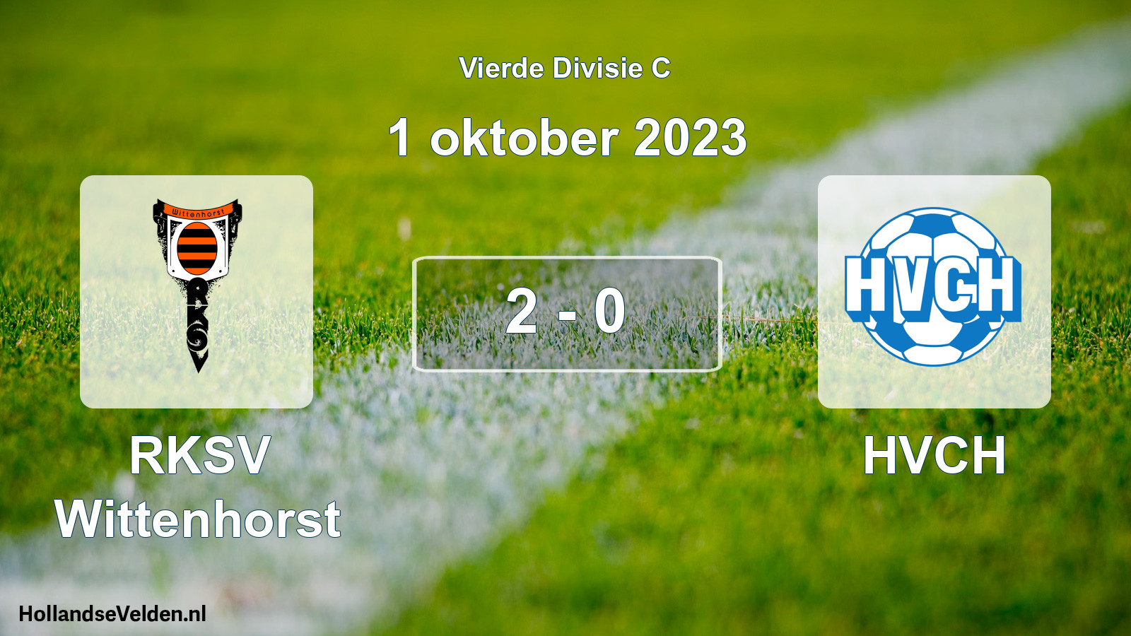 Total number of matches played: RKSV Wittenhorst - HVCH 2 - 0 (1 October 2023)