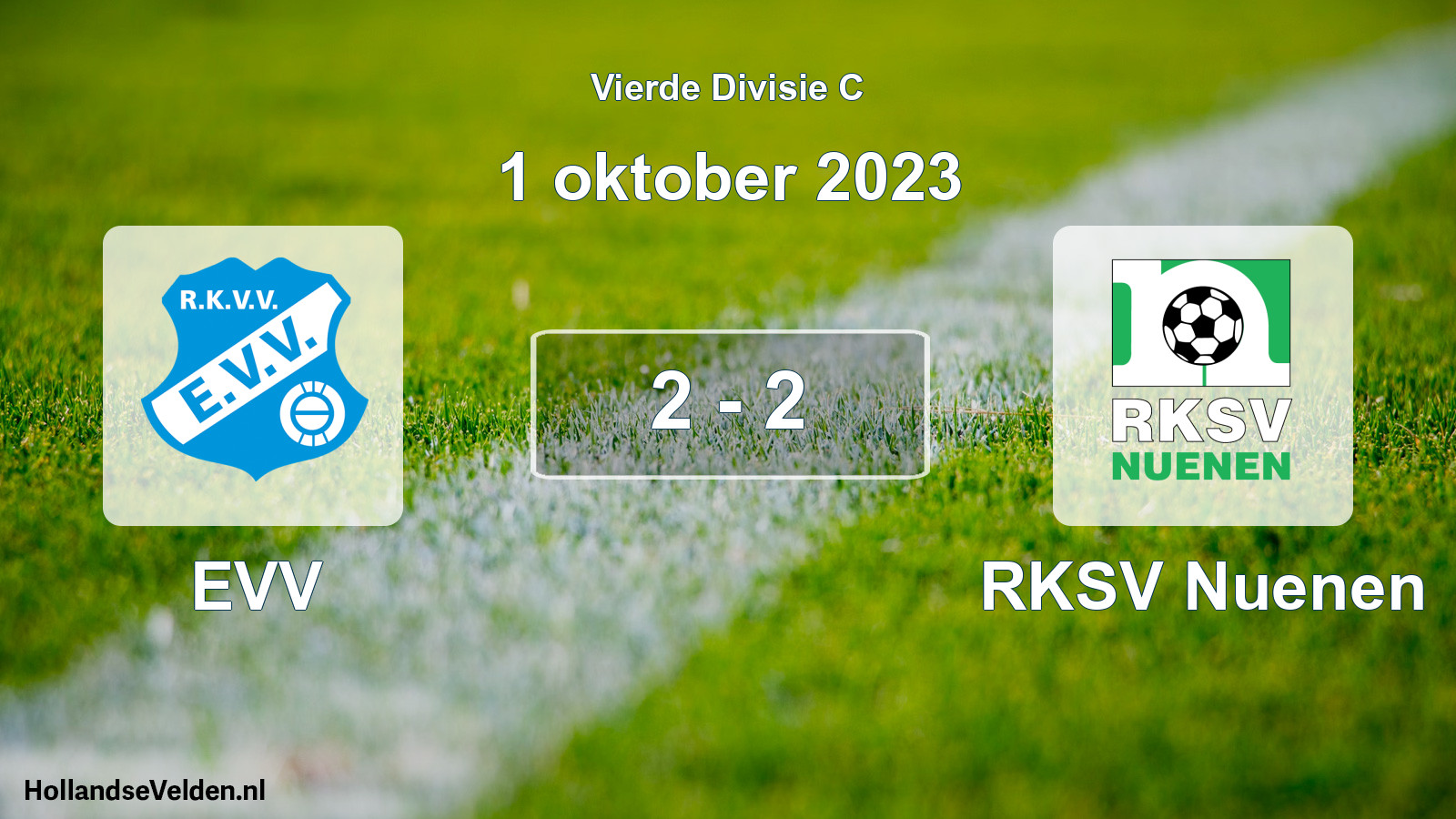 Total number of matches played: EVV - RKSV Nuenen 2 - 2 (1 October 2023)