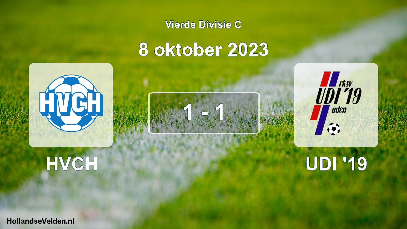 Total number of matches played: HVCH - UDI '19 1 - 1 (8 October 2023)