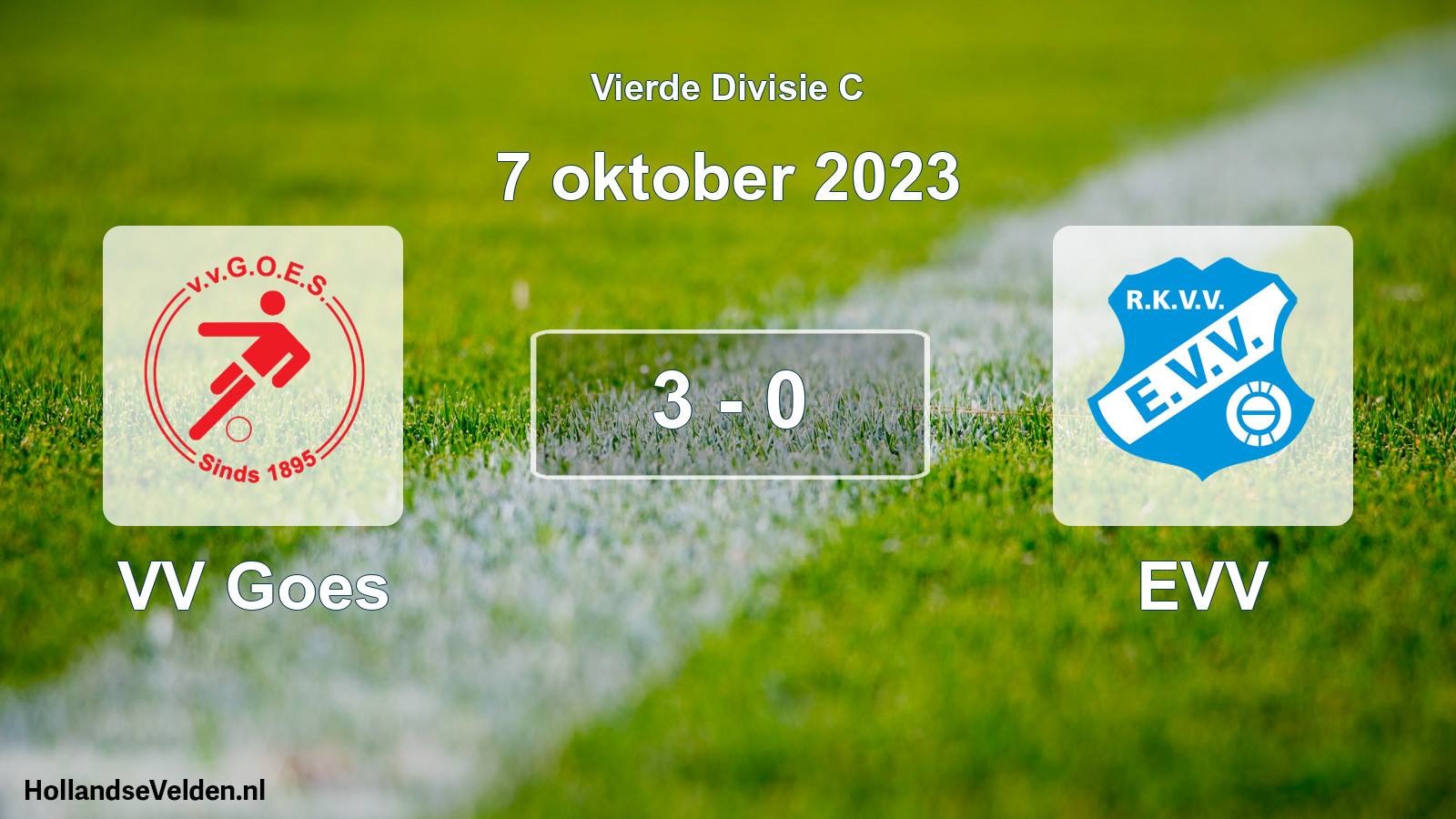 Total number of matches played: VV Goes - EVV 3 - 0 (7 October 2023)
