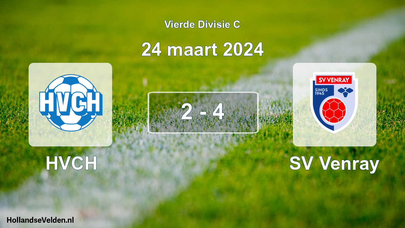 Total number of matches played: HVCH - SV Venray 2 - 4 (24 March 2024)