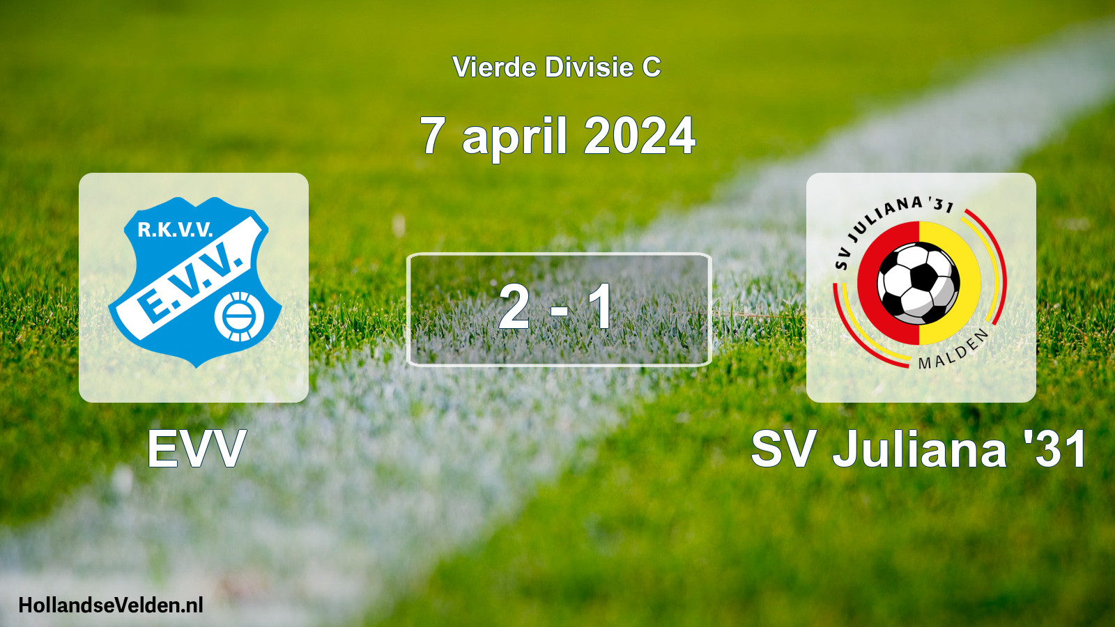 Total number of matches played: EVV - SV Juliana '31 2 - 1 (7 April 2024)