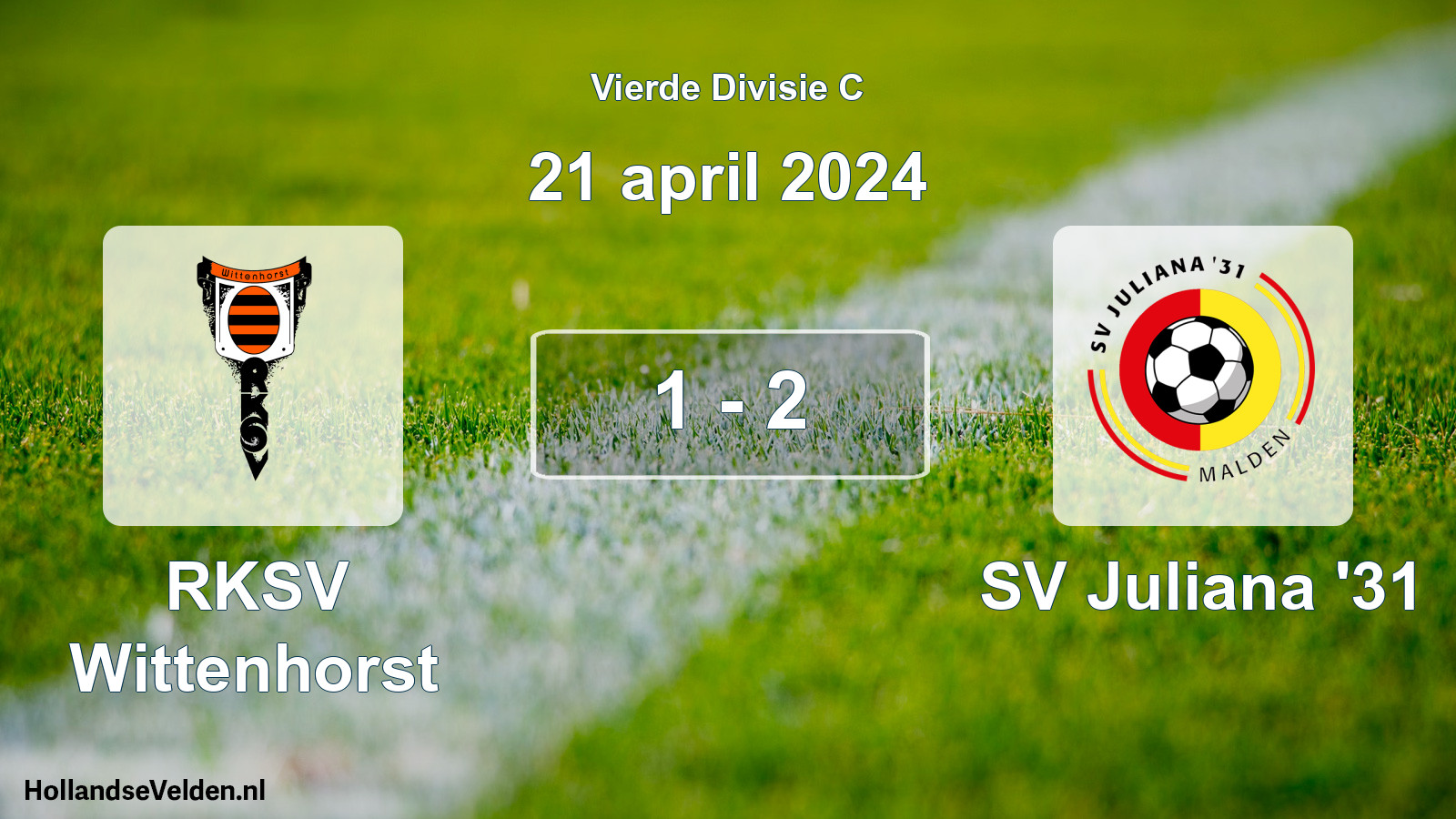 Total number of matches played: RKSV Wittenhorst - SV Juliana '31 1 - 2 (21 April 2024)