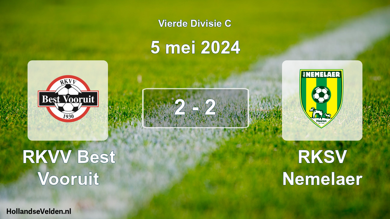 Total number of matches played: RKVV Best Vooruit - RKSV Nemelaer 2 - 2 (5 May 2024)