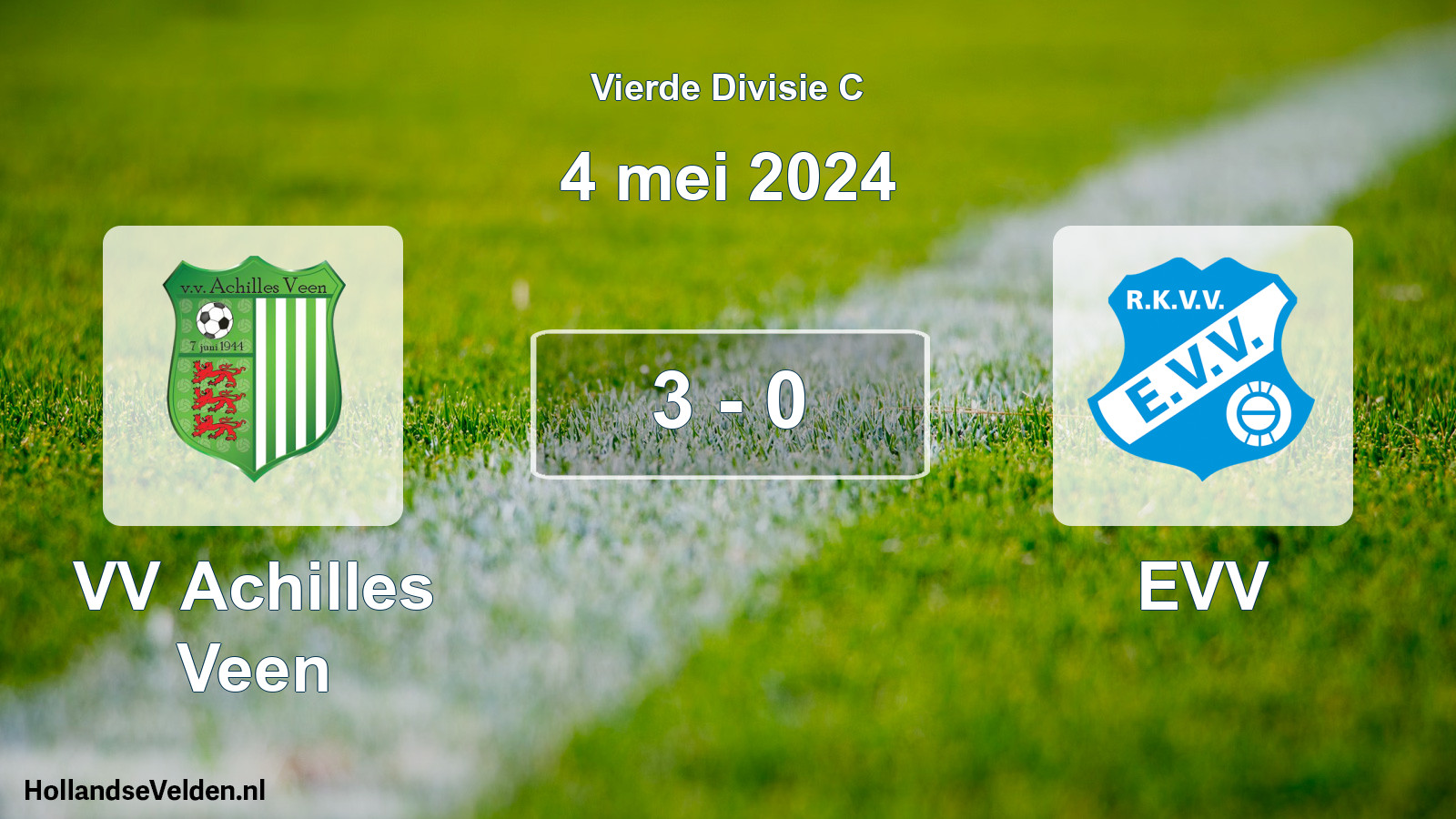Gespeelde wedstrijd: VV Achilles Veen - EVV 3 - 0 (4 mei 2024)