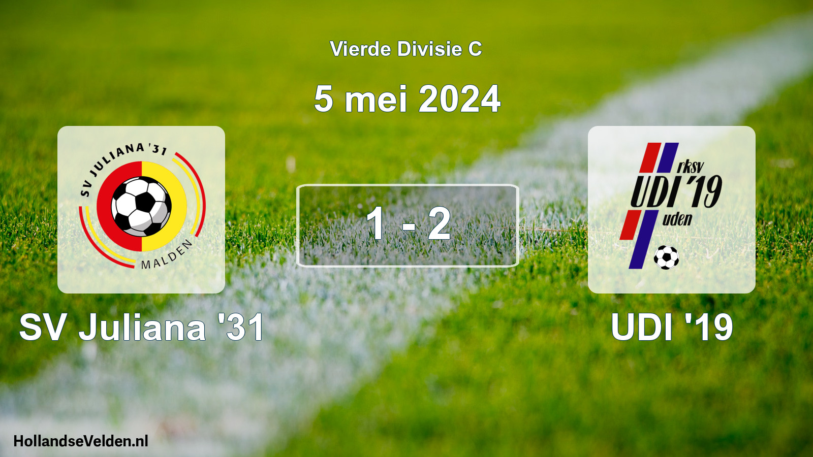 Total number of matches played: SV Juliana '31 - UDI '19 1 - 2 (5 May 2024)