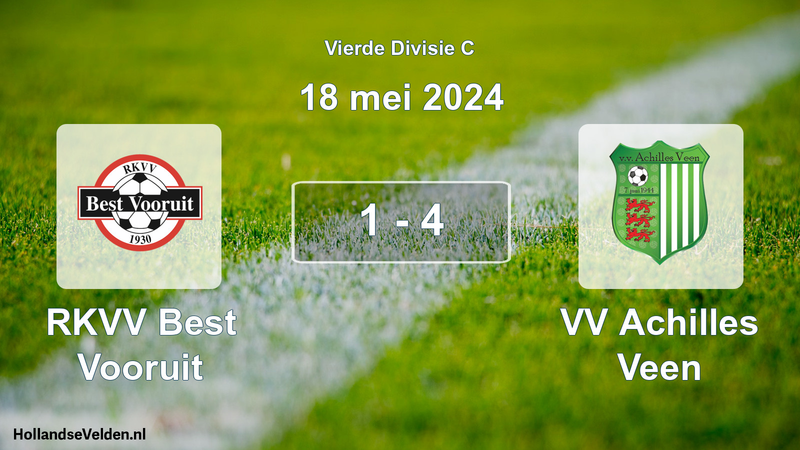 Total number of matches played: RKVV Best Vooruit - VV Achilles Veen 1 - 4 (18 May 2024)