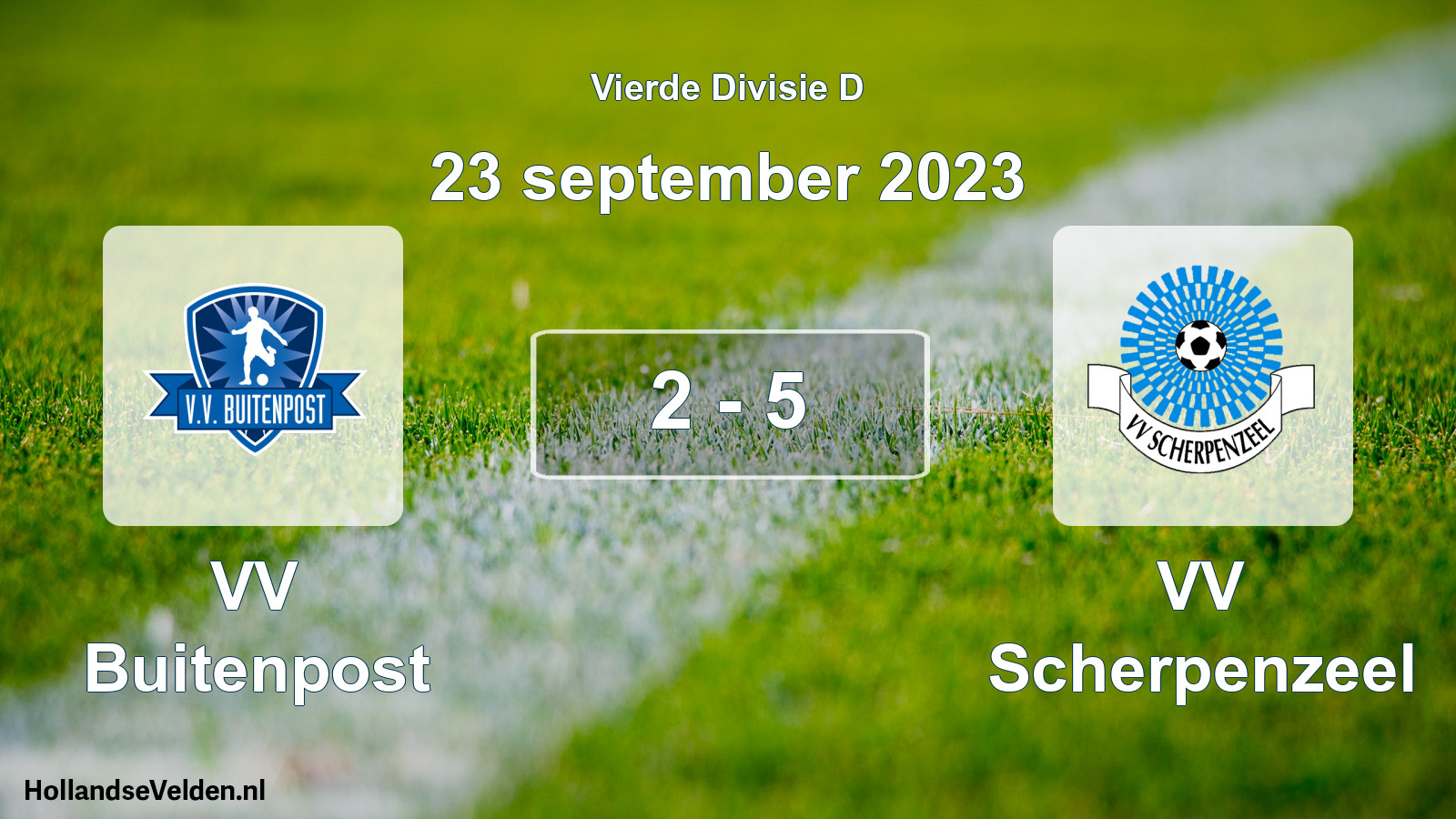 Total number of matches played: VV Buitenpost - VV Scherpenzeel 2 - 5 (23 September 2023)