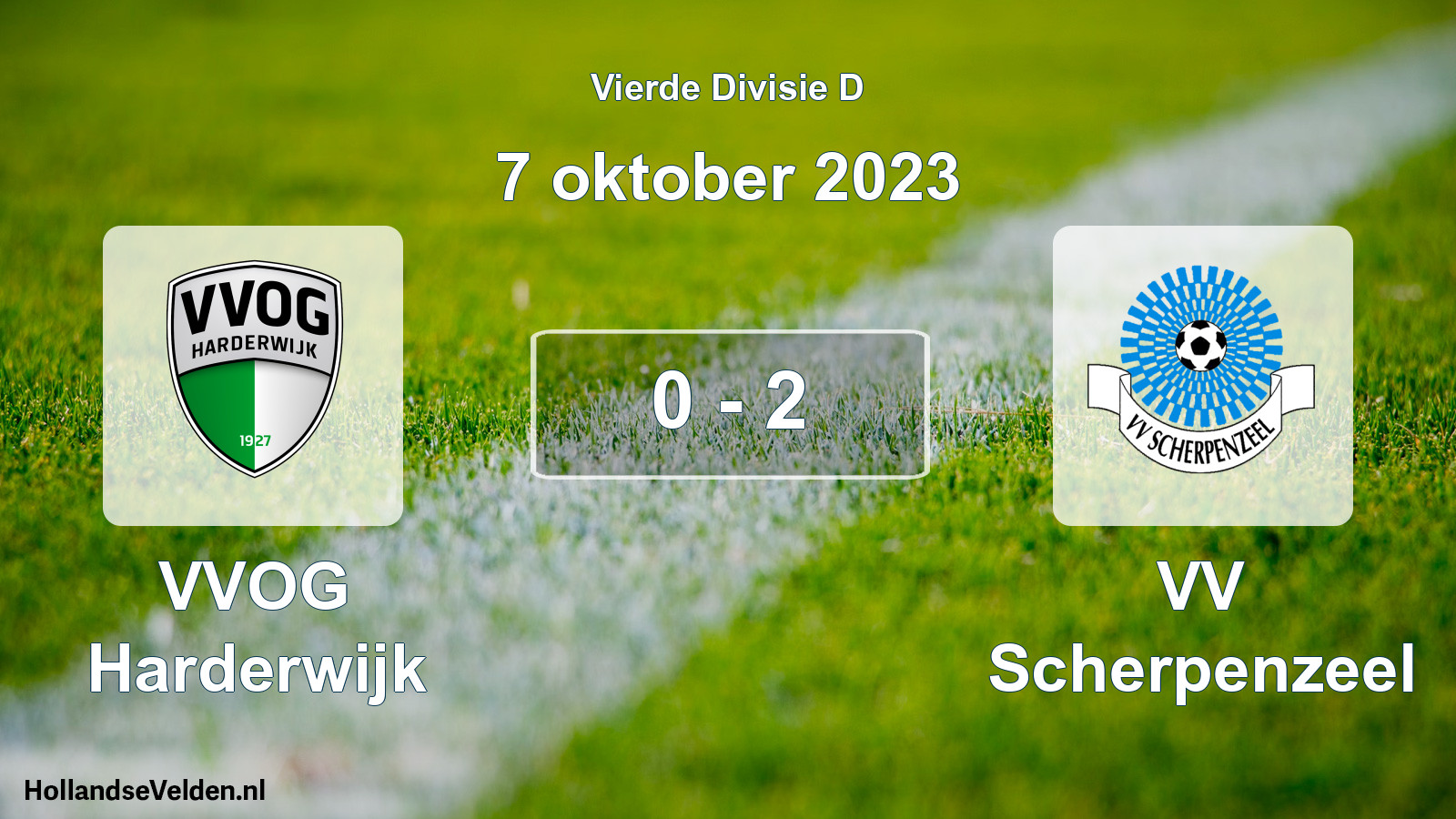 Total number of matches played: VVOG Harderwijk - VV Scherpenzeel 0 - 2 (7 October 2023)