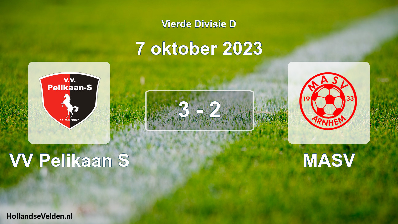 Total number of matches played: VV Pelikaan S - MASV 3 - 2 (7 October 2023)