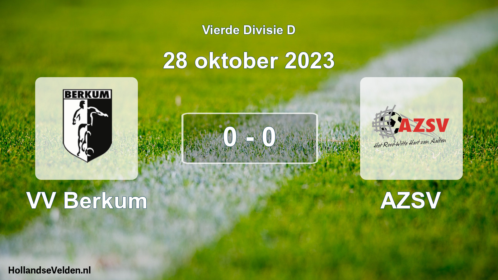 Total number of matches played: VV Berkum - AZSV 0 - 0 (28 October 2023)