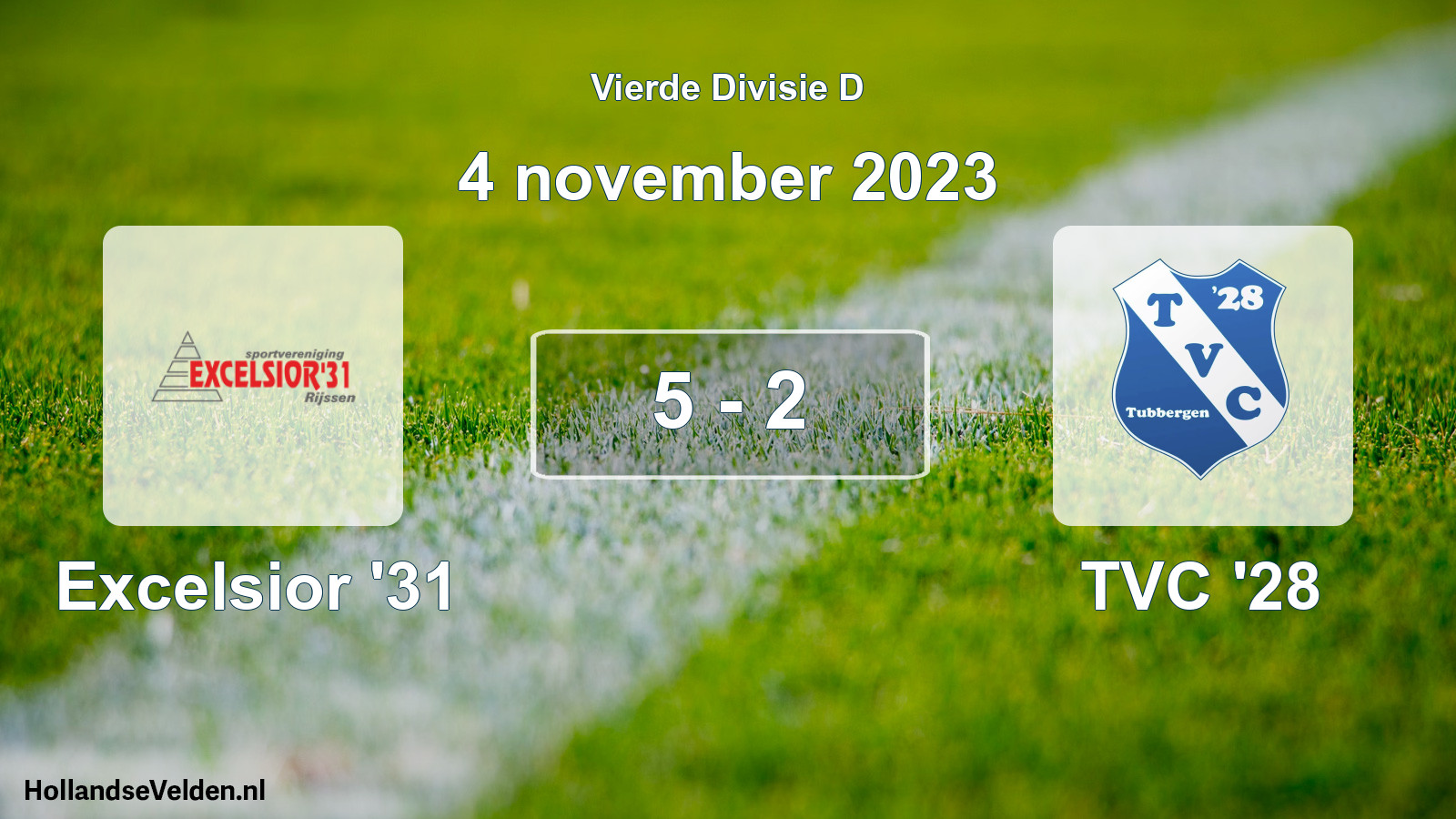 Total number of matches played: Excelsior '31 - TVC '28 5 - 2 (4 November 2023)