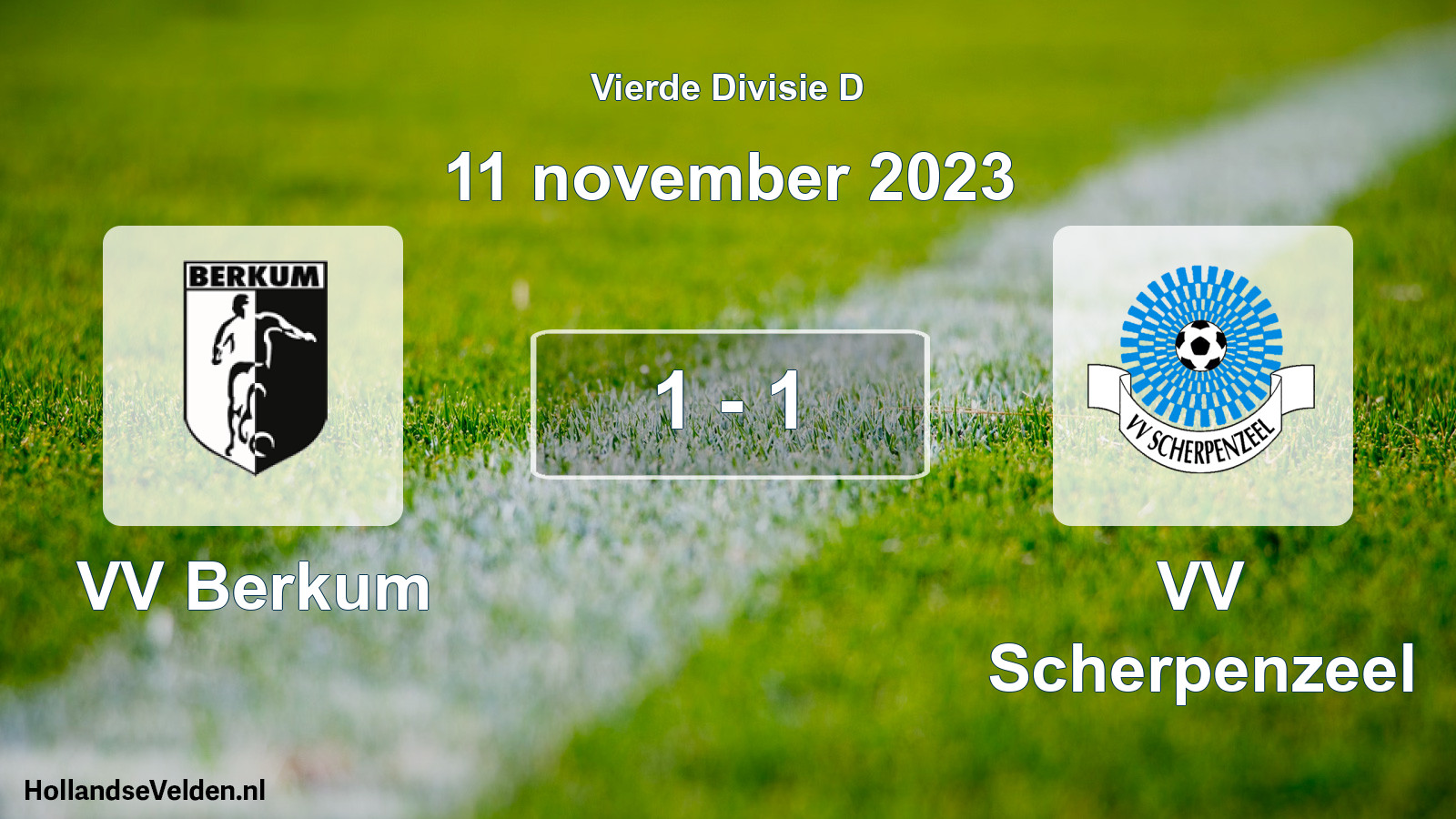 Total number of matches played: VV Berkum - VV Scherpenzeel 1 - 1 (11 November 2023)