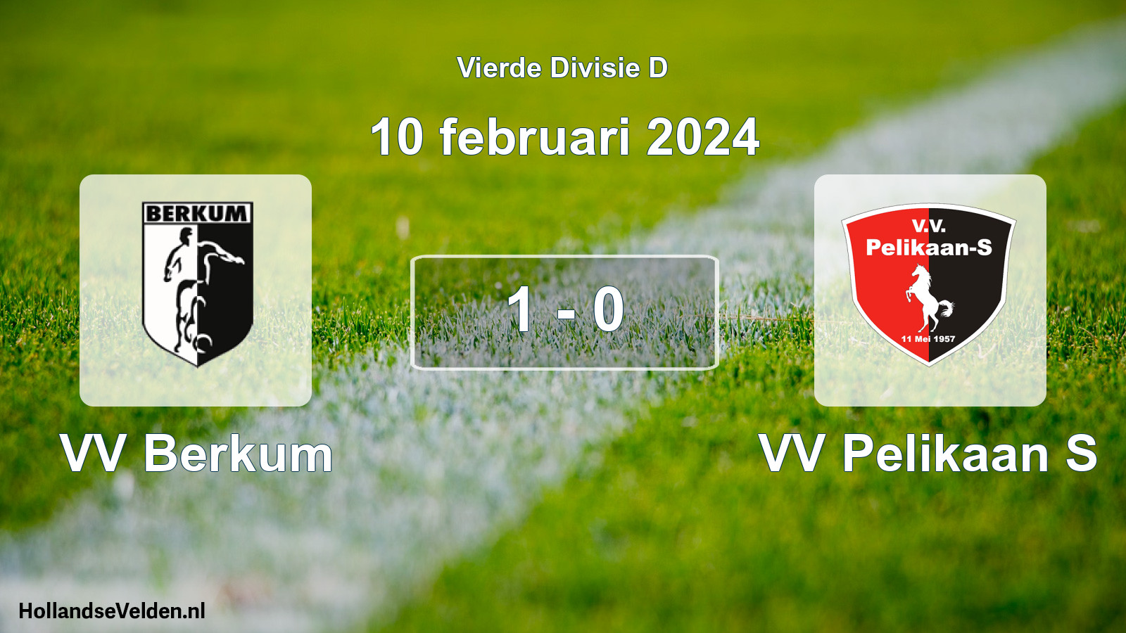 Total number of matches played: VV Berkum - VV Pelikaan S 1 - 0 (10 February 2024)