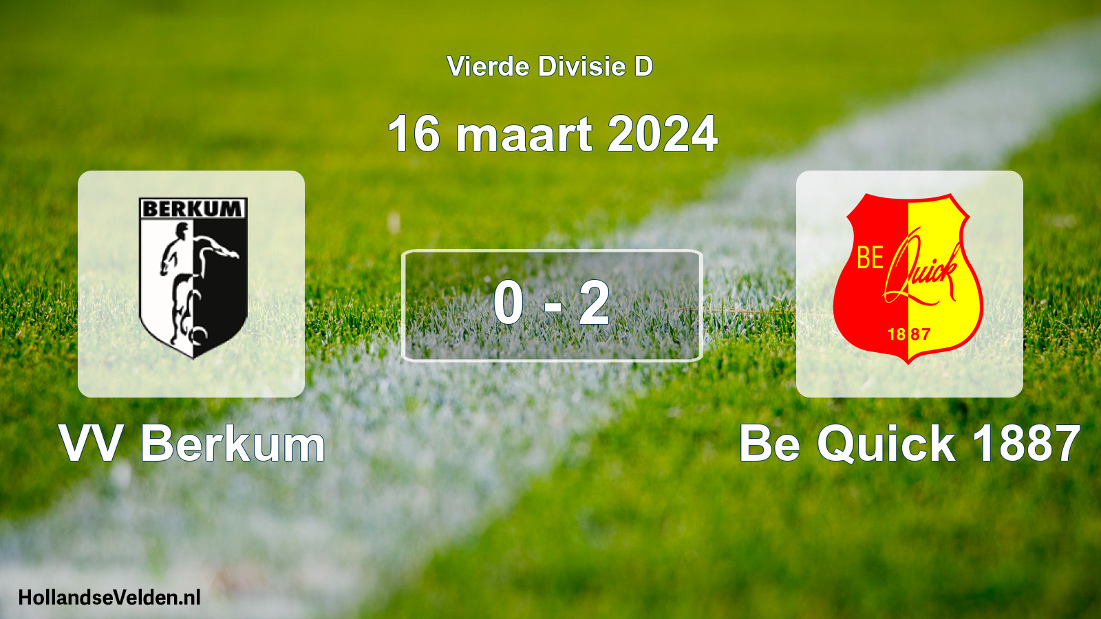 Total number of matches played: VV Berkum - Be Quick 1887 0 - 2 (16 March 2024)