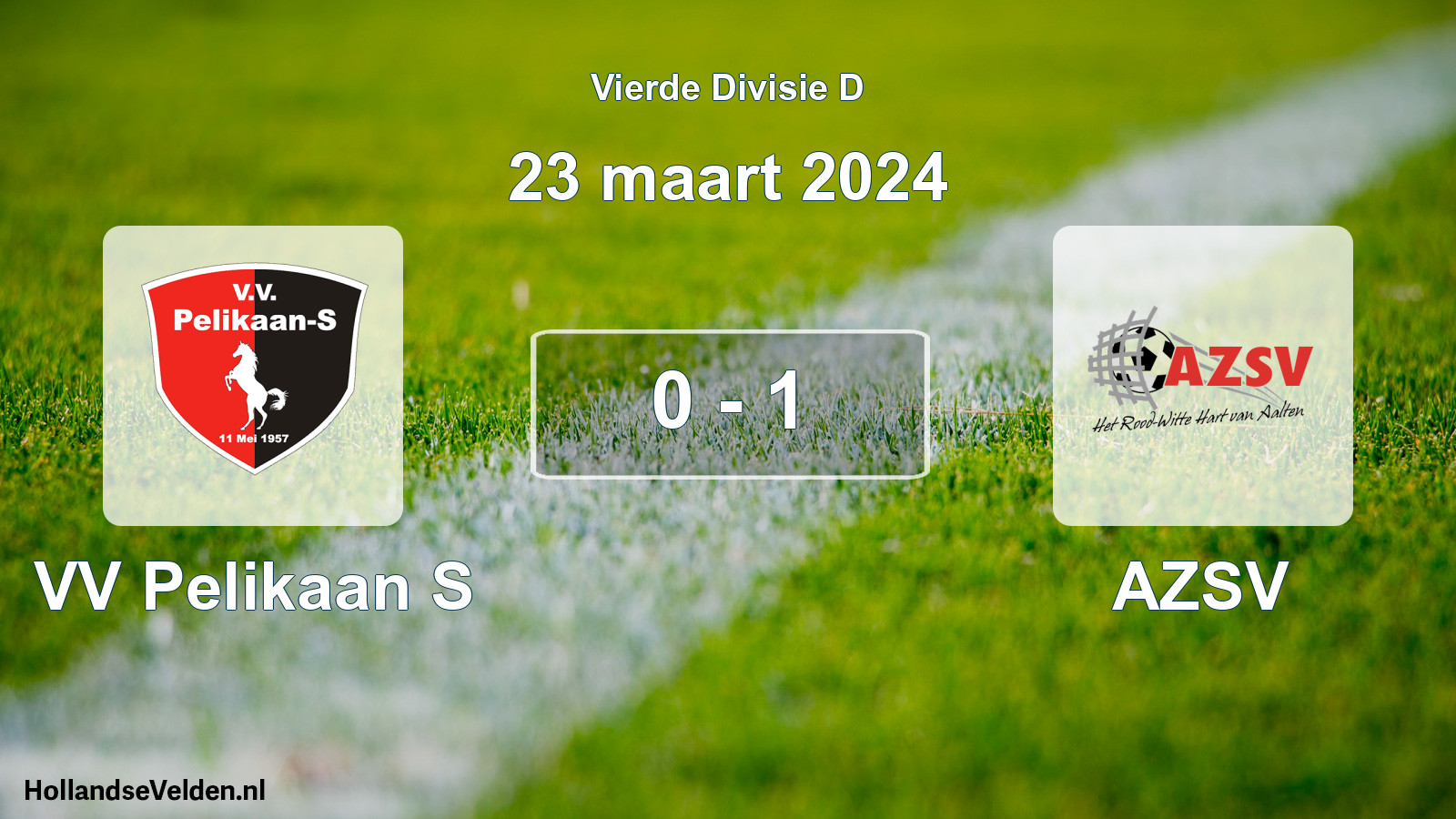 Total number of matches played: VV Pelikaan S - AZSV 0 - 1 (23 March 2024)