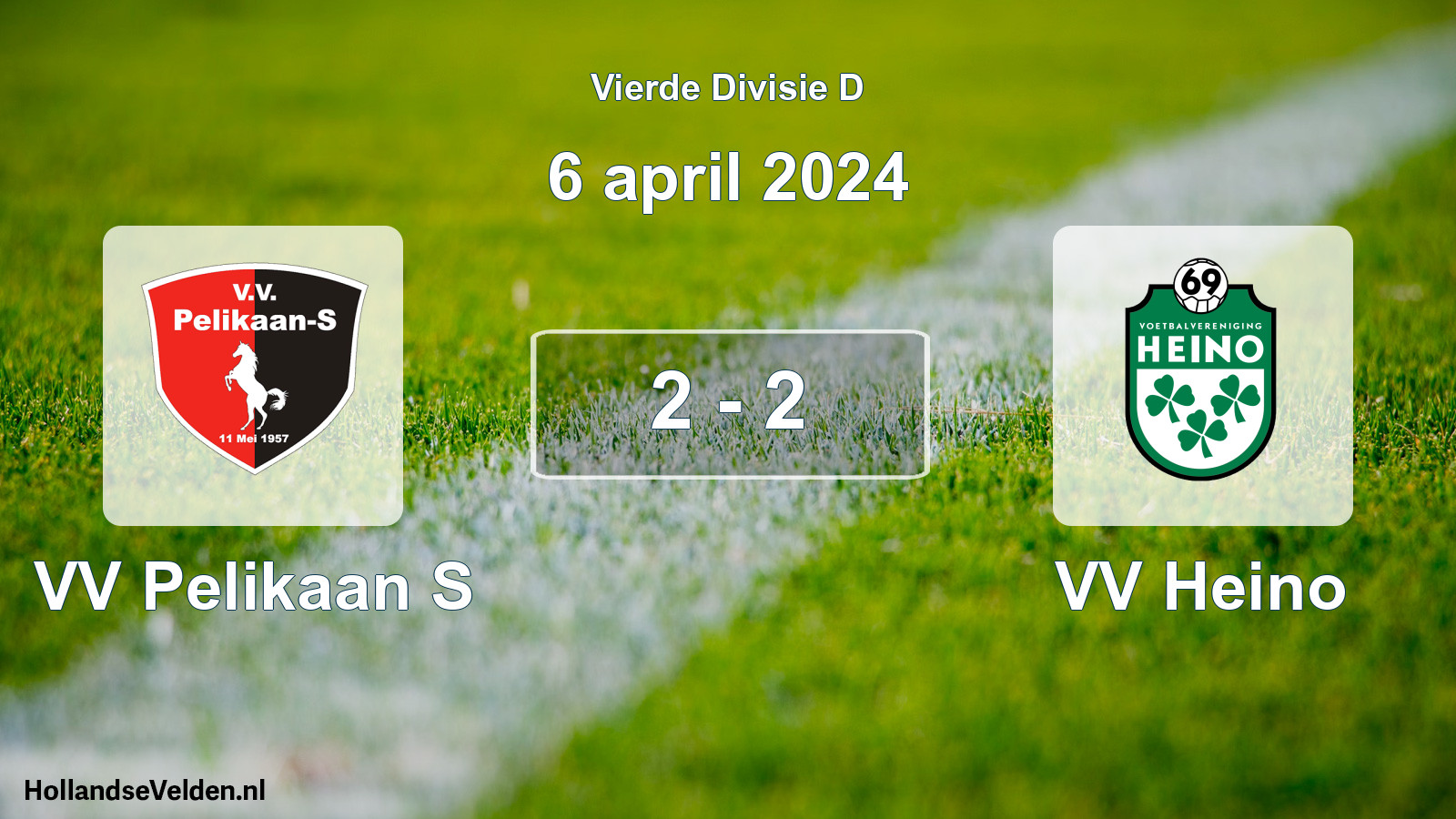 Total number of matches played: VV Pelikaan S - VV Heino 2 - 2 (6 April 2024)