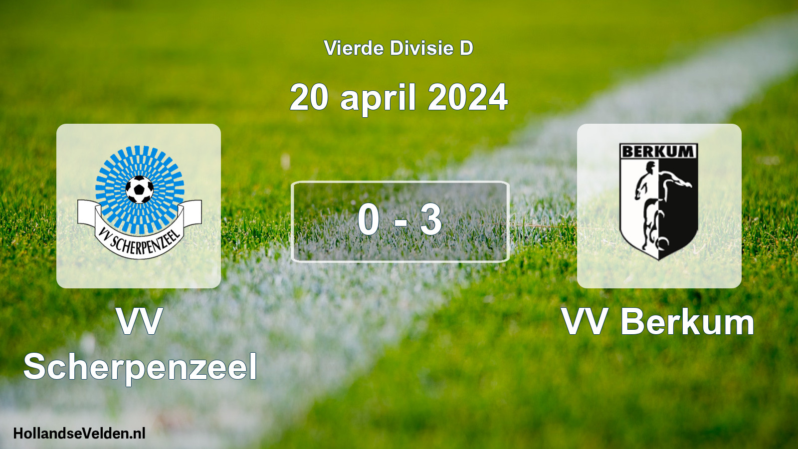 Total number of matches played: VV Scherpenzeel - VV Berkum 0 - 3 (20 April 2024)