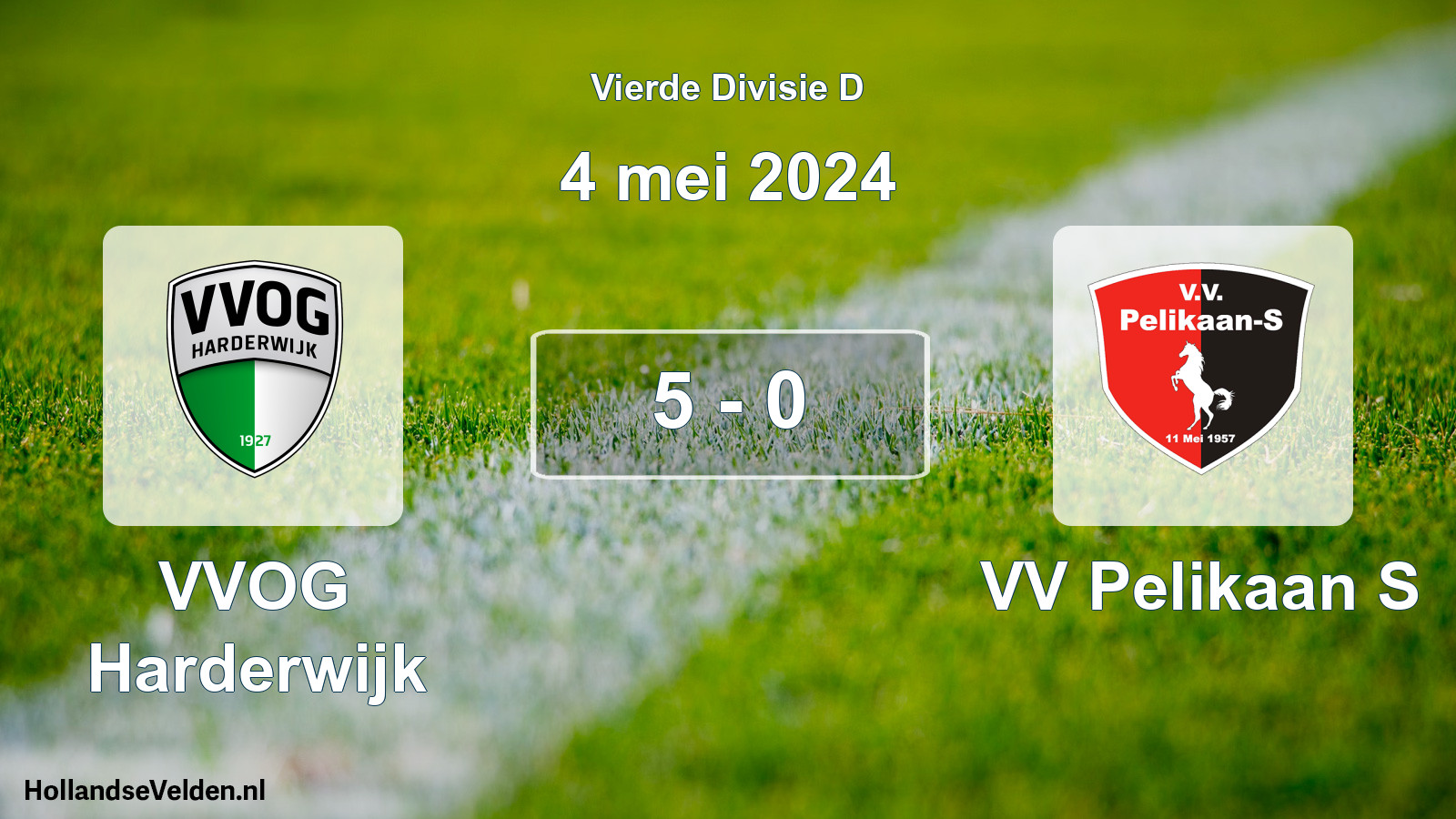 Total number of matches played: VVOG Harderwijk - VV Pelikaan S 5 - 0 (4 May 2024)