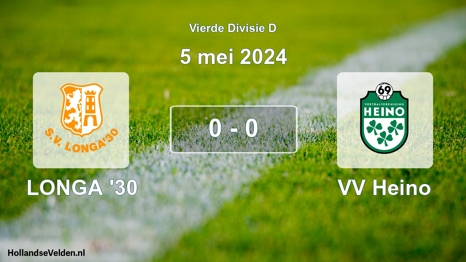 Total number of matches played: LONGA '30 - VV Heino 0 - 0 (5 May 2024)
