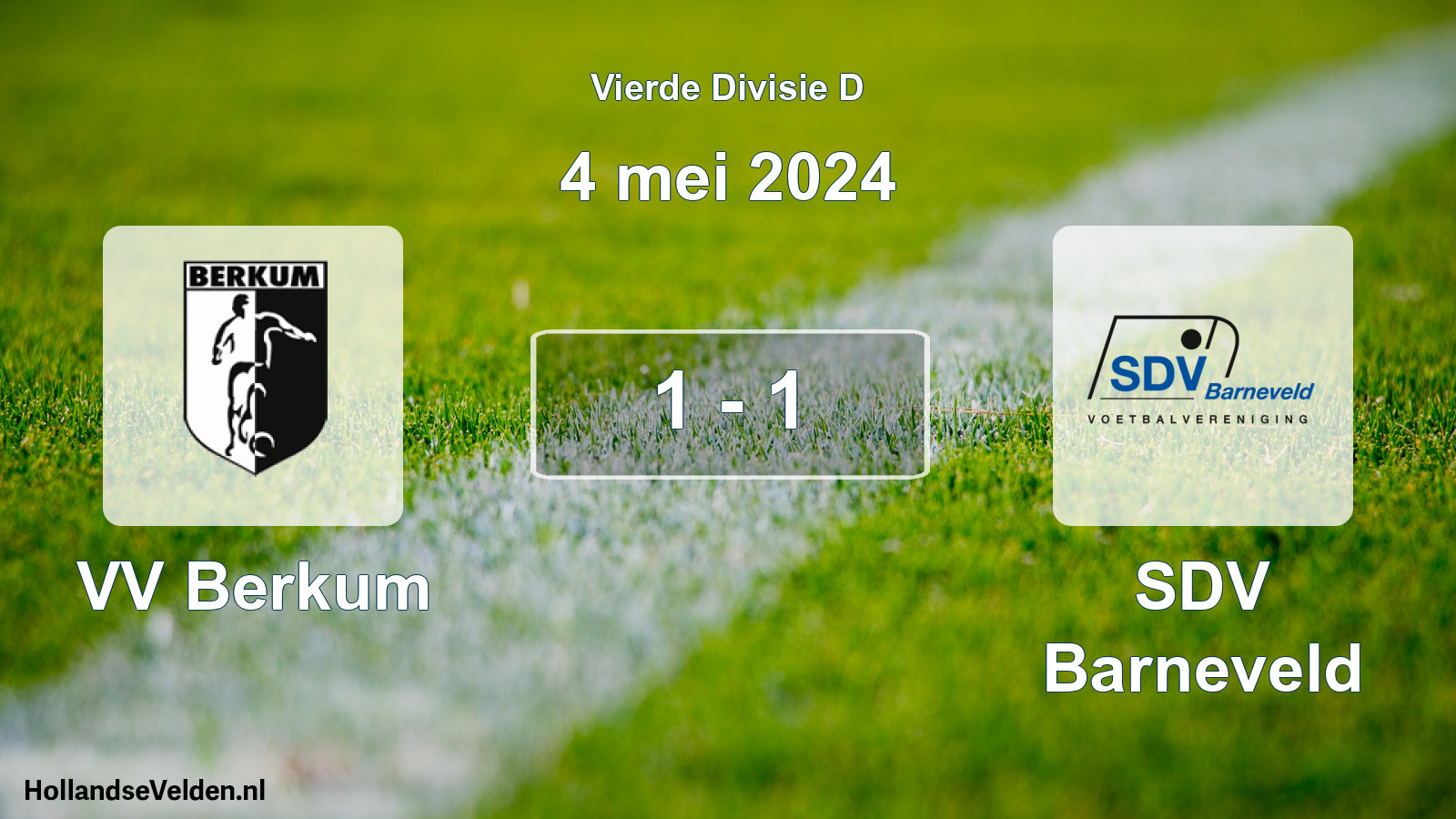 Total number of matches played: VV Berkum - SDV Barneveld 1 - 1 (4 May 2024)