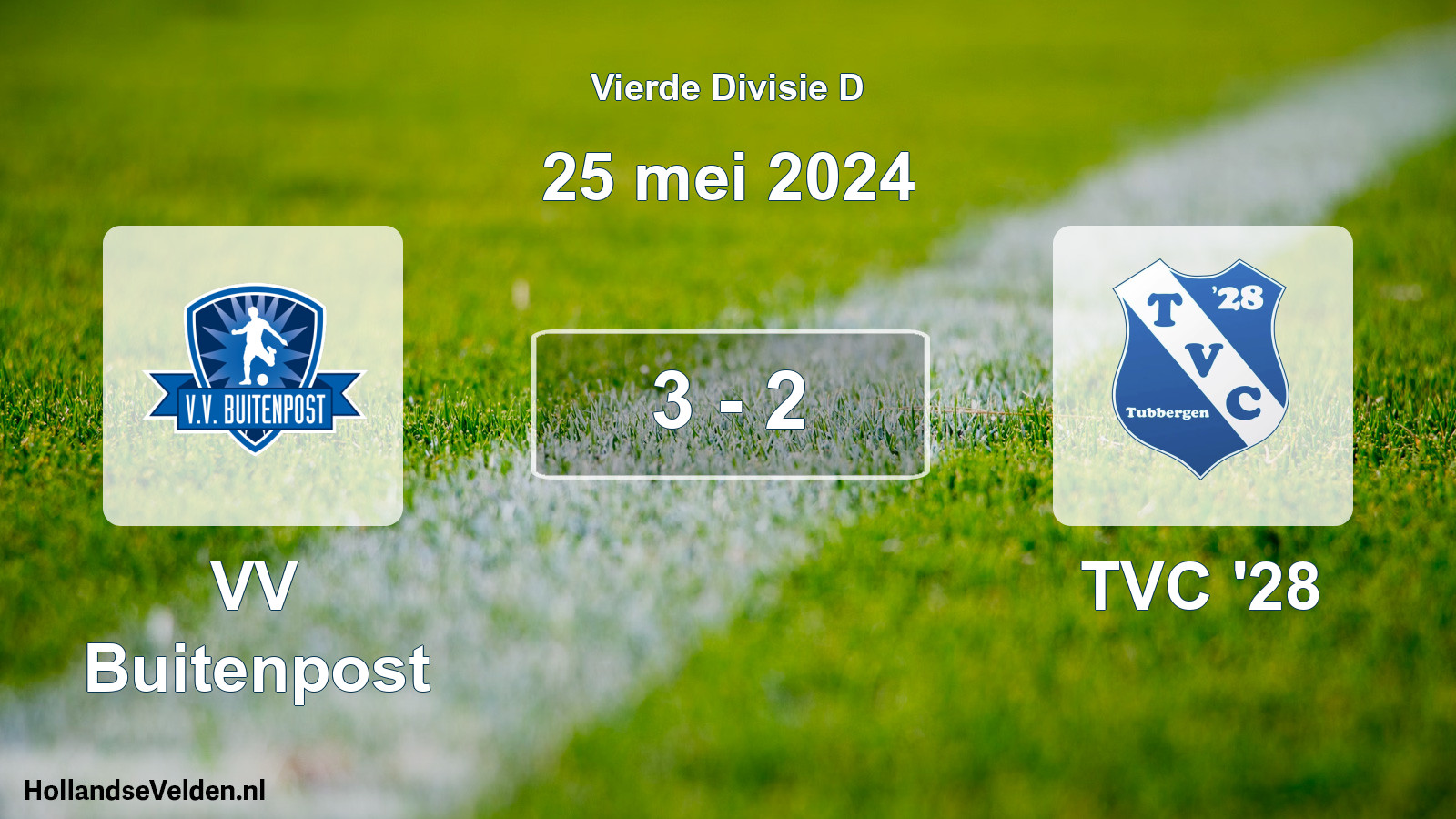 Total number of matches played: VV Buitenpost - TVC '28 3 - 2 (25 May 2024)