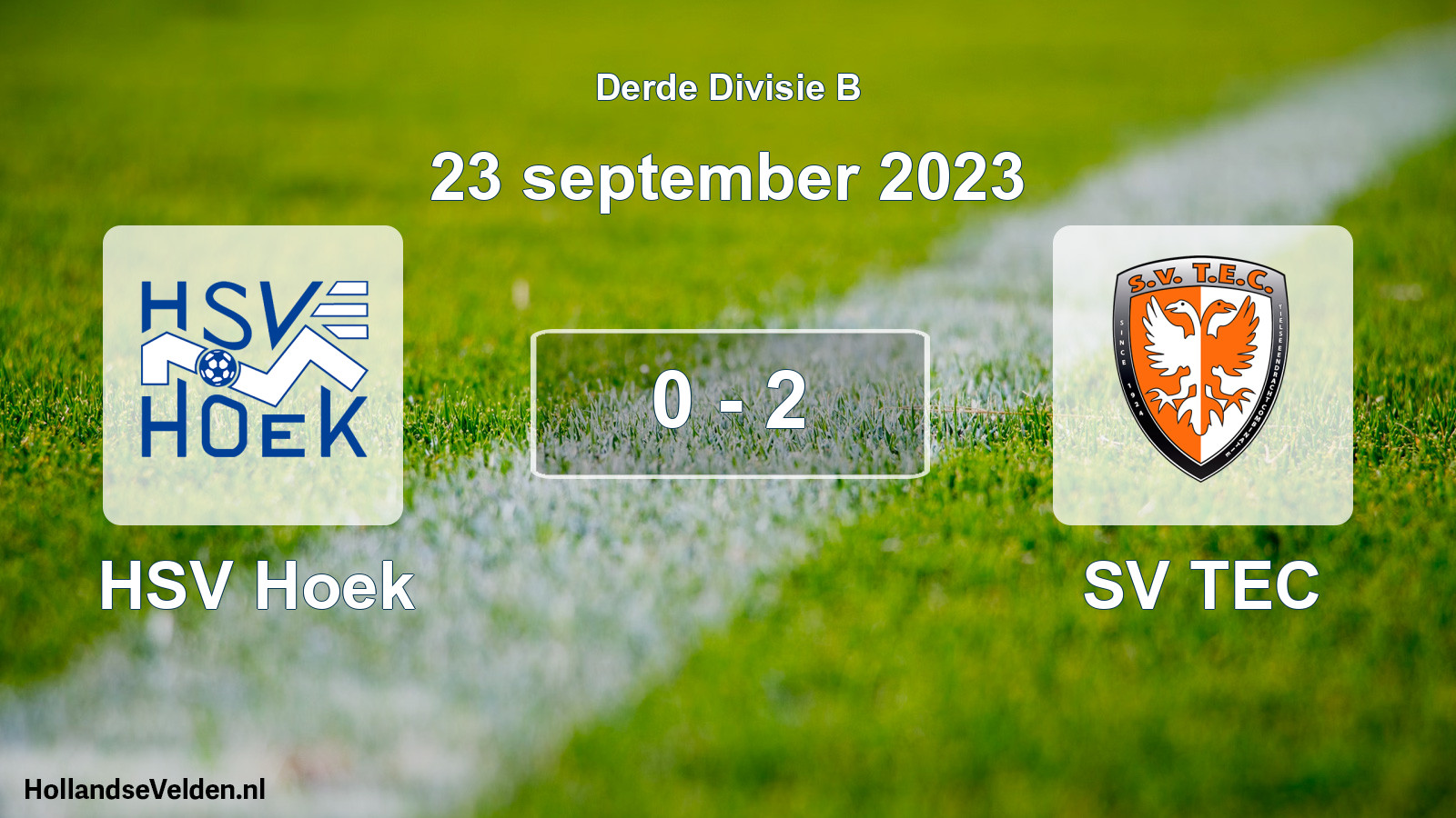 Total number of matches played: HSV Hoek - SV TEC 0 - 2 (23 September 2023)