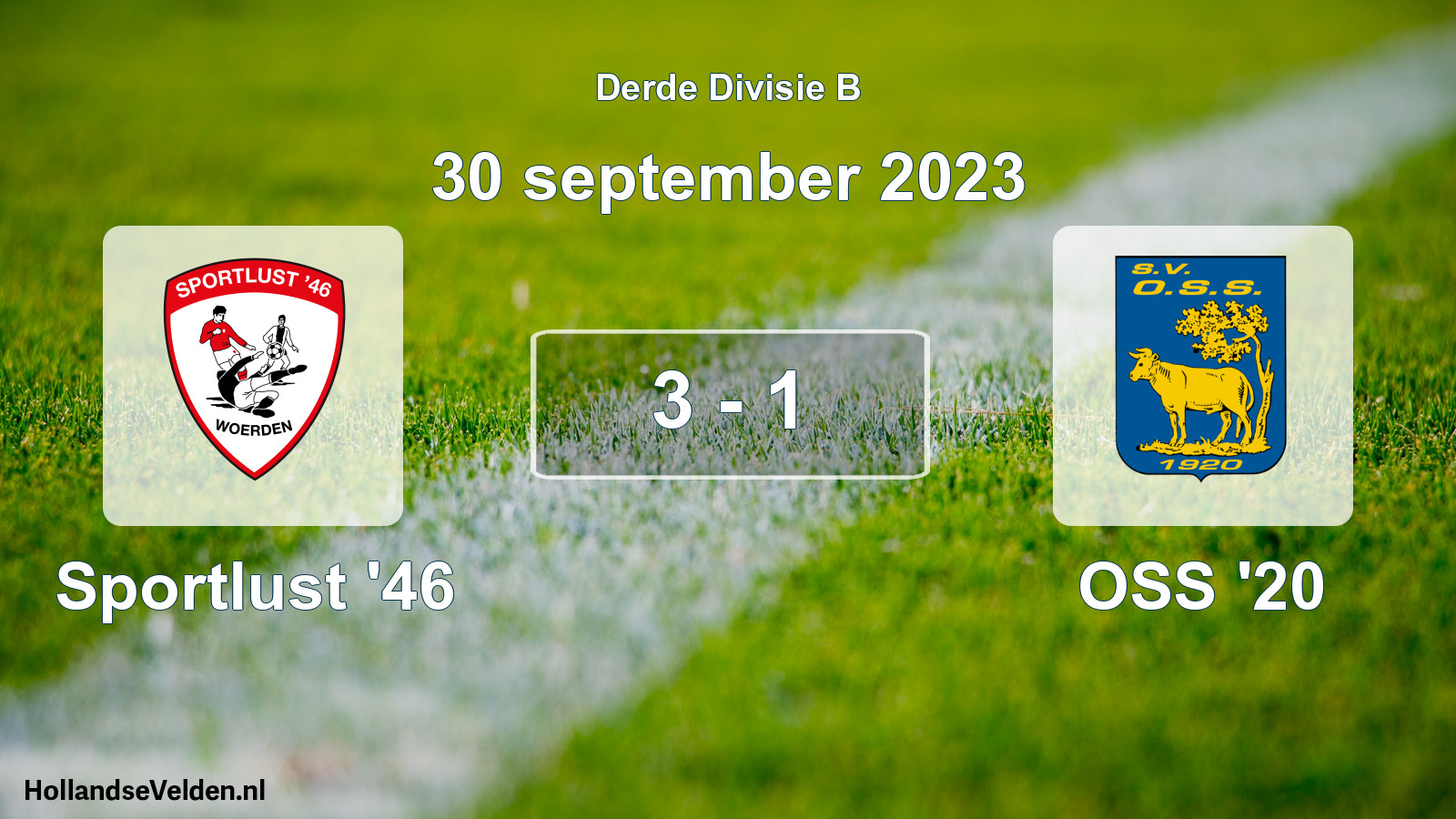 Total number of matches played: Sportlust '46 - OSS '20 3 - 1 (30 September 2023)