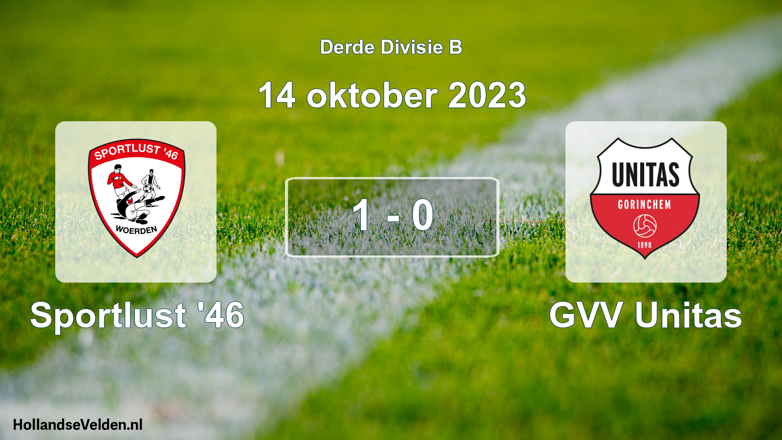 Total number of matches played: Sportlust '46 - GVV Unitas 1 - 0 (14 October 2023)