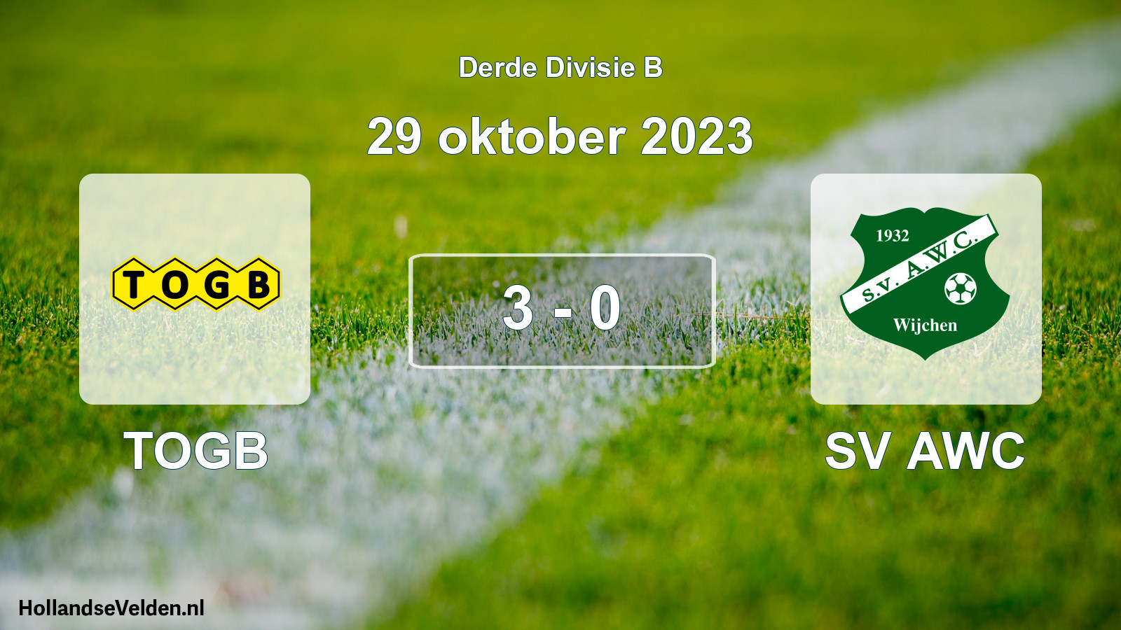 Total number of matches played: TOGB - SV AWC 3 - 0 (29 October 2023)