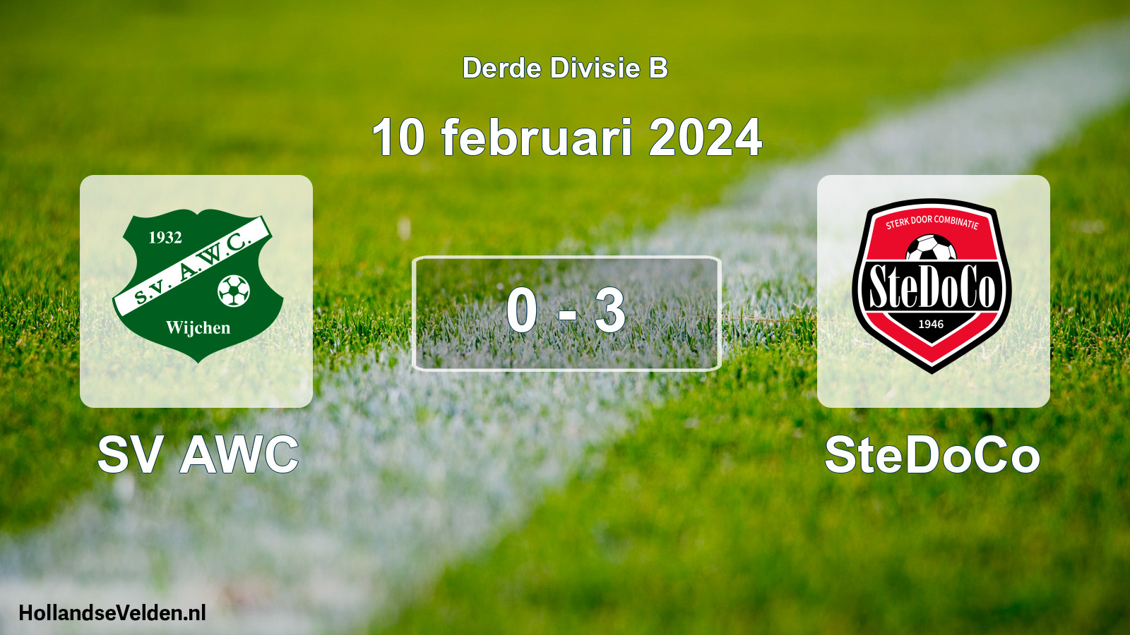 Total number of matches played: SV AWC - SteDoCo 0 - 3 (10 February 2024)