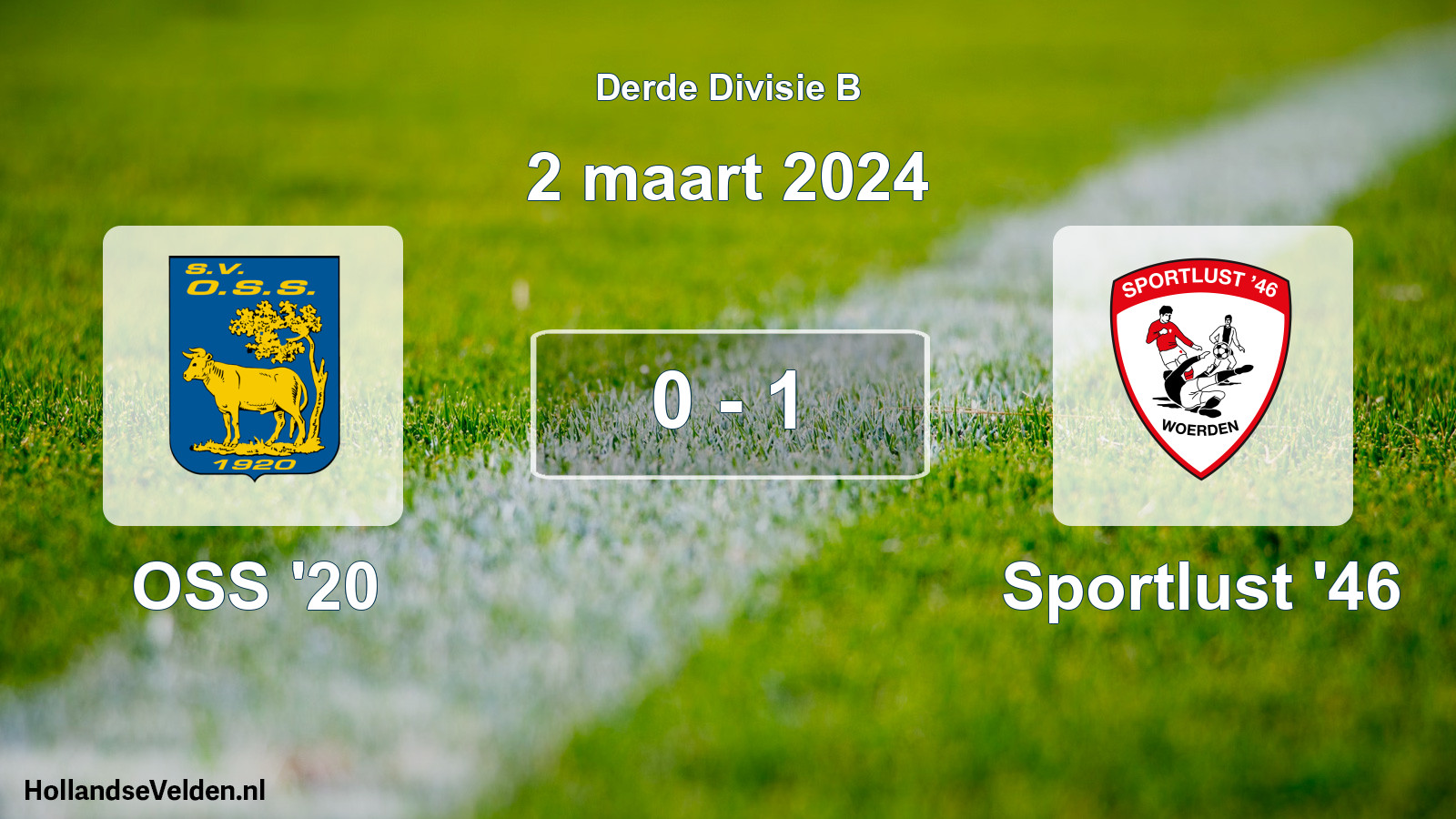 Total number of matches played: OSS '20 - Sportlust '46 0 - 1 (2 March 2024)