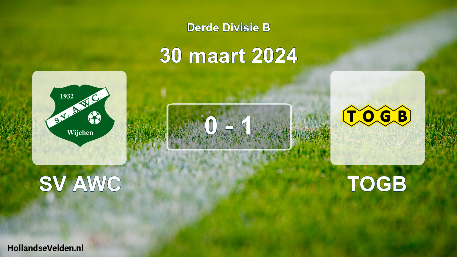 Total number of matches played: SV AWC - TOGB 0 - 1 (30 March 2024)