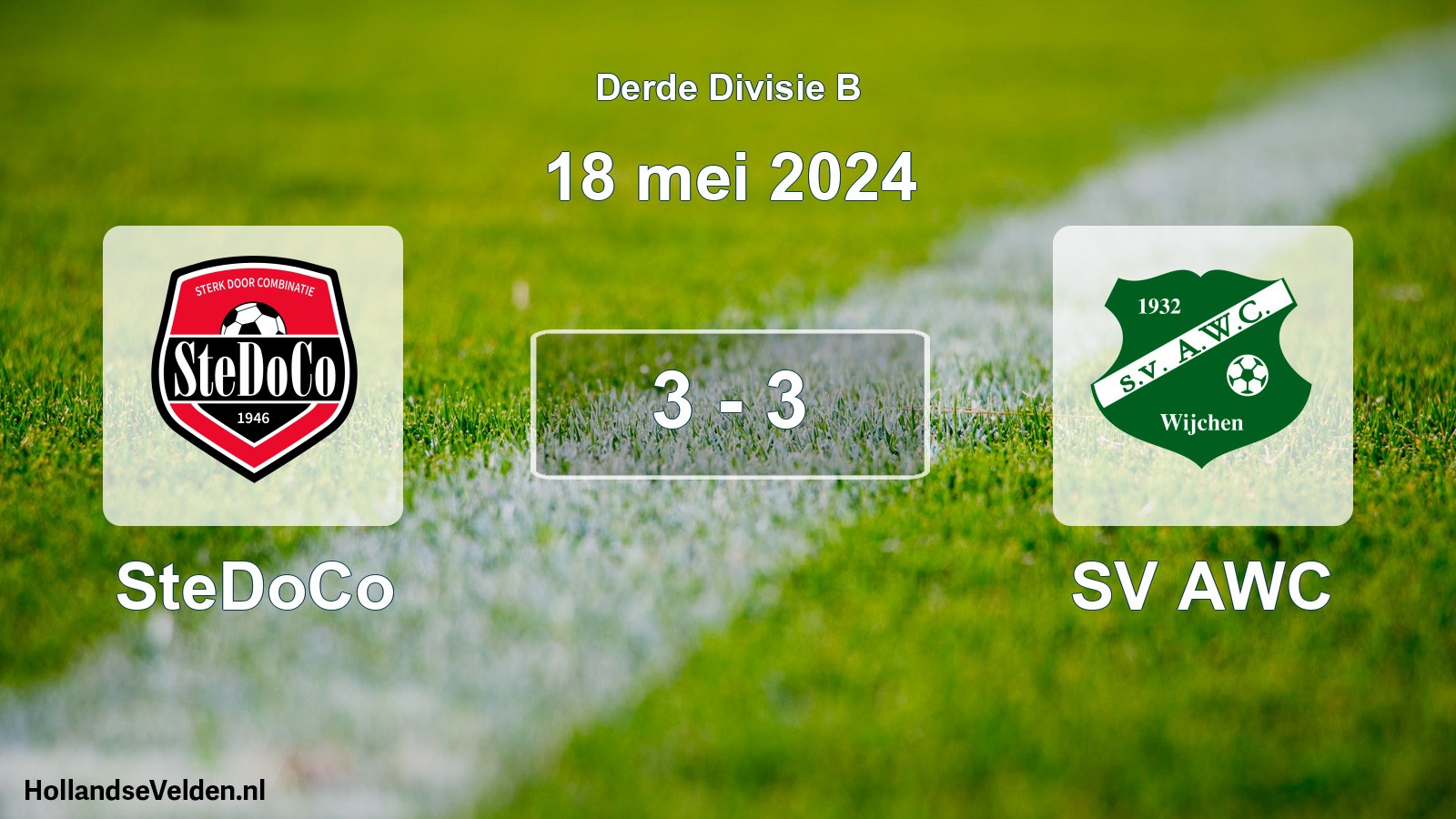 Total number of matches played: SteDoCo - SV AWC 3 - 3 (18 May 2024)