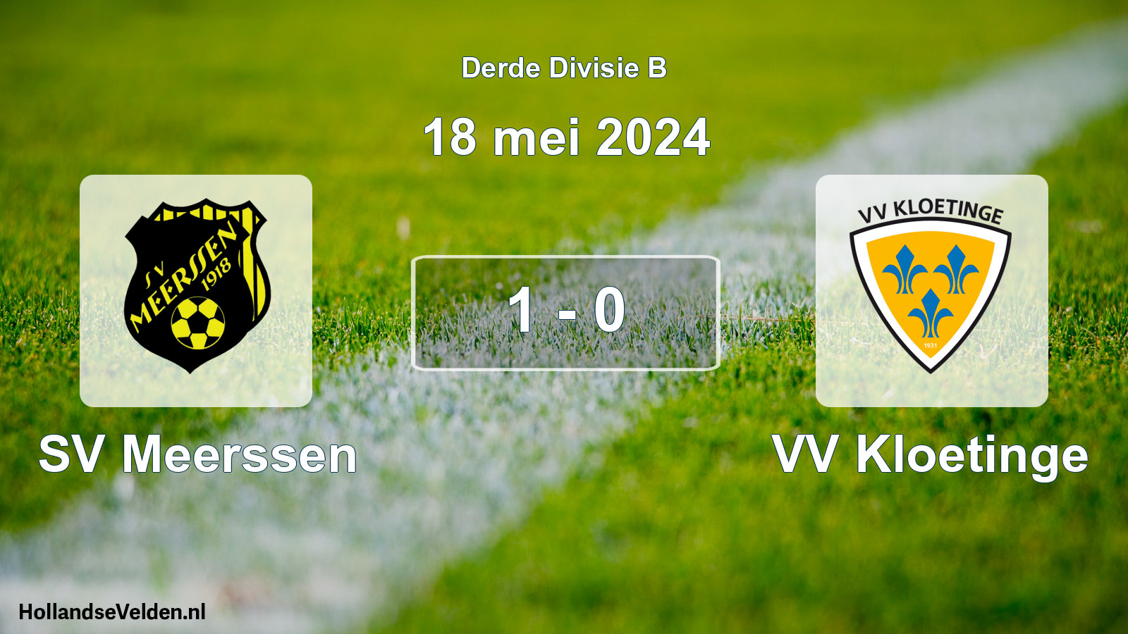 Total number of matches played: SV Meerssen - VV Kloetinge 1 - 0 (18 May 2024)