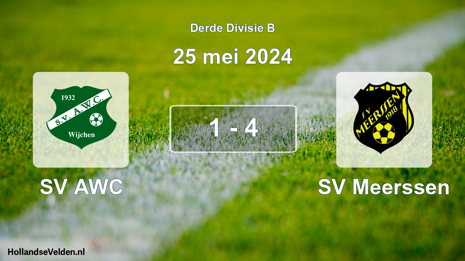 Total number of matches played: SV AWC - SV Meerssen 1 - 4 (25 May 2024)