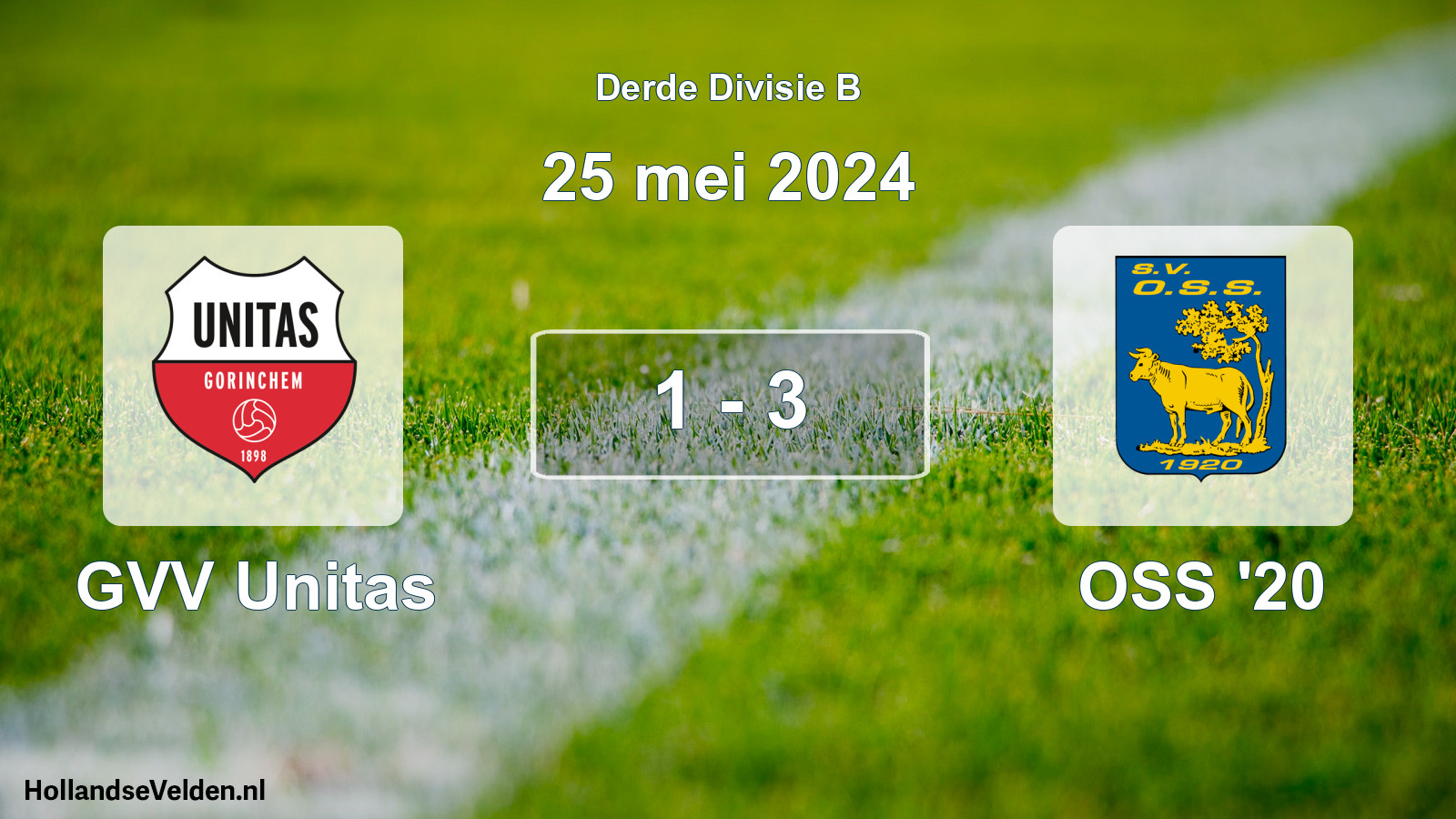 Total number of matches played: GVV Unitas - OSS '20 1 - 3 (25 May 2024)