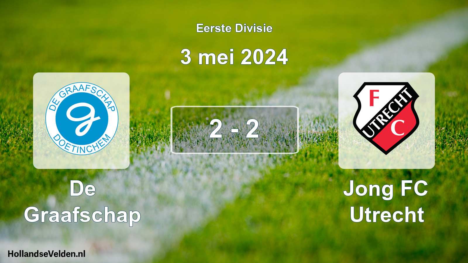 Total number of matches played: De Graafschap - Jong FC Utrecht 2 - 2 (3 May 2024)