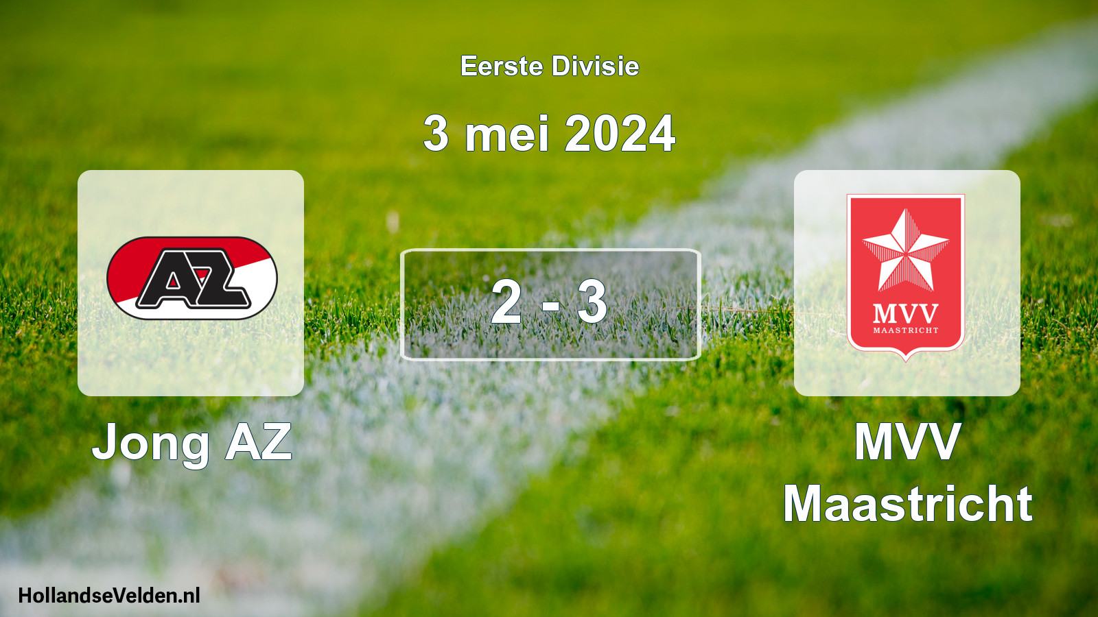 Total number of matches played: Jong AZ - MVV Maastricht 2 - 3 (3 May 2024)