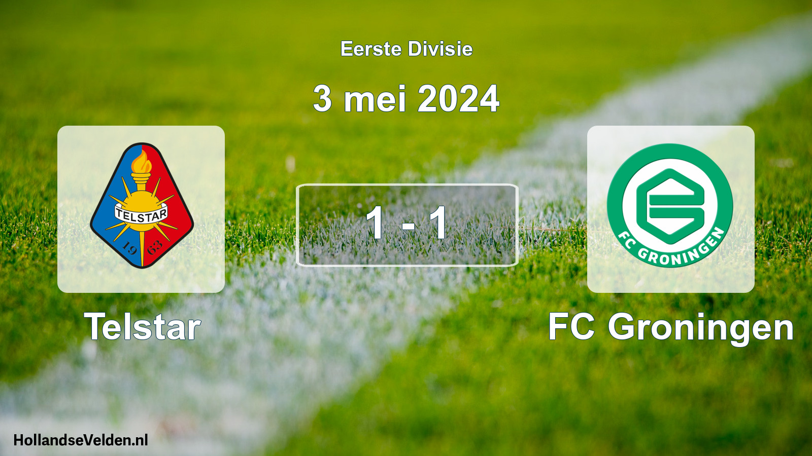 Total number of matches played: Telstar - FC Groningen 1 - 1 (3 May 2024)